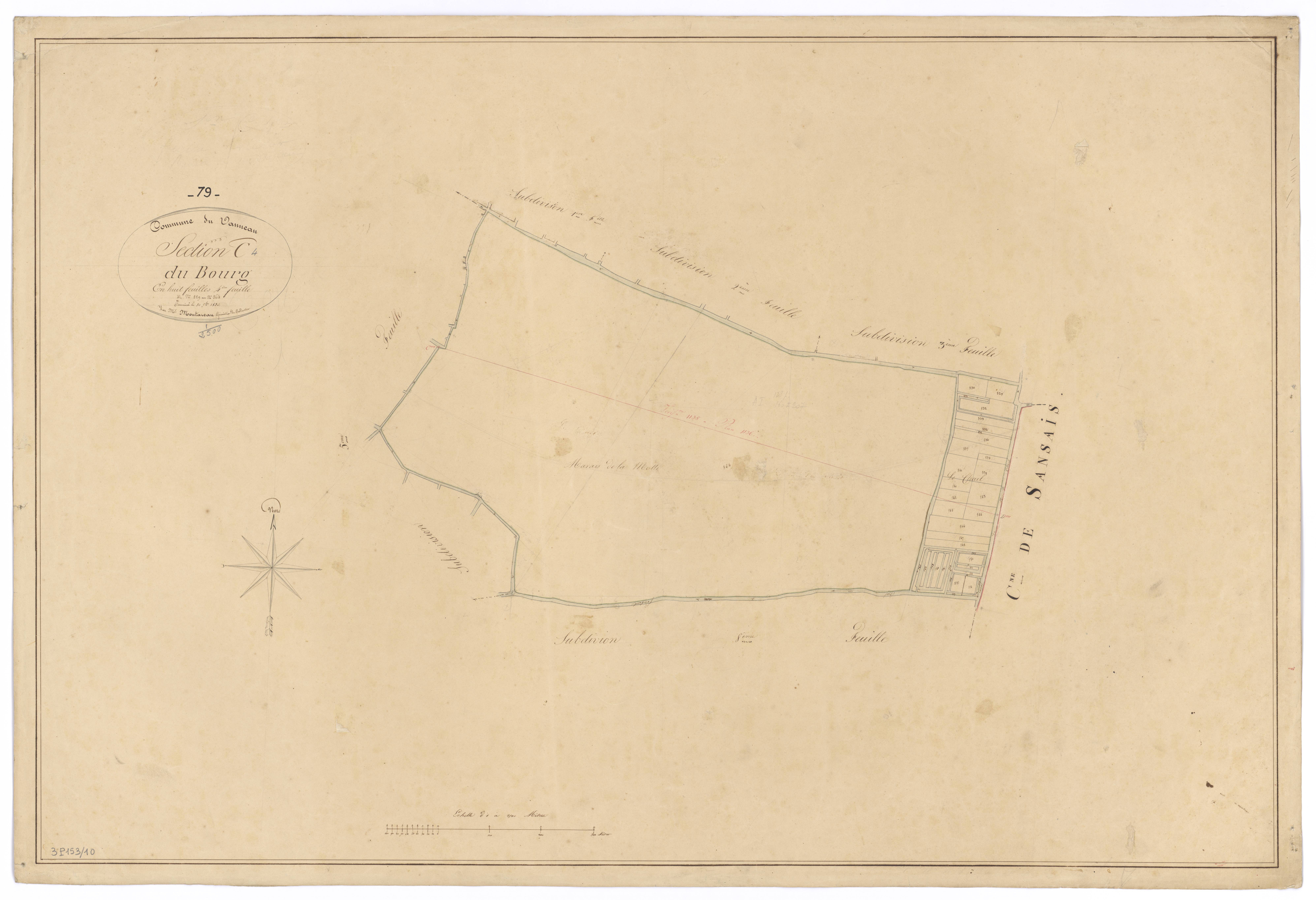 Le Vanneau-Irleau - FRAD079_CADASTRE_NAPOLEONIEN Section C4 dite du Bourg 