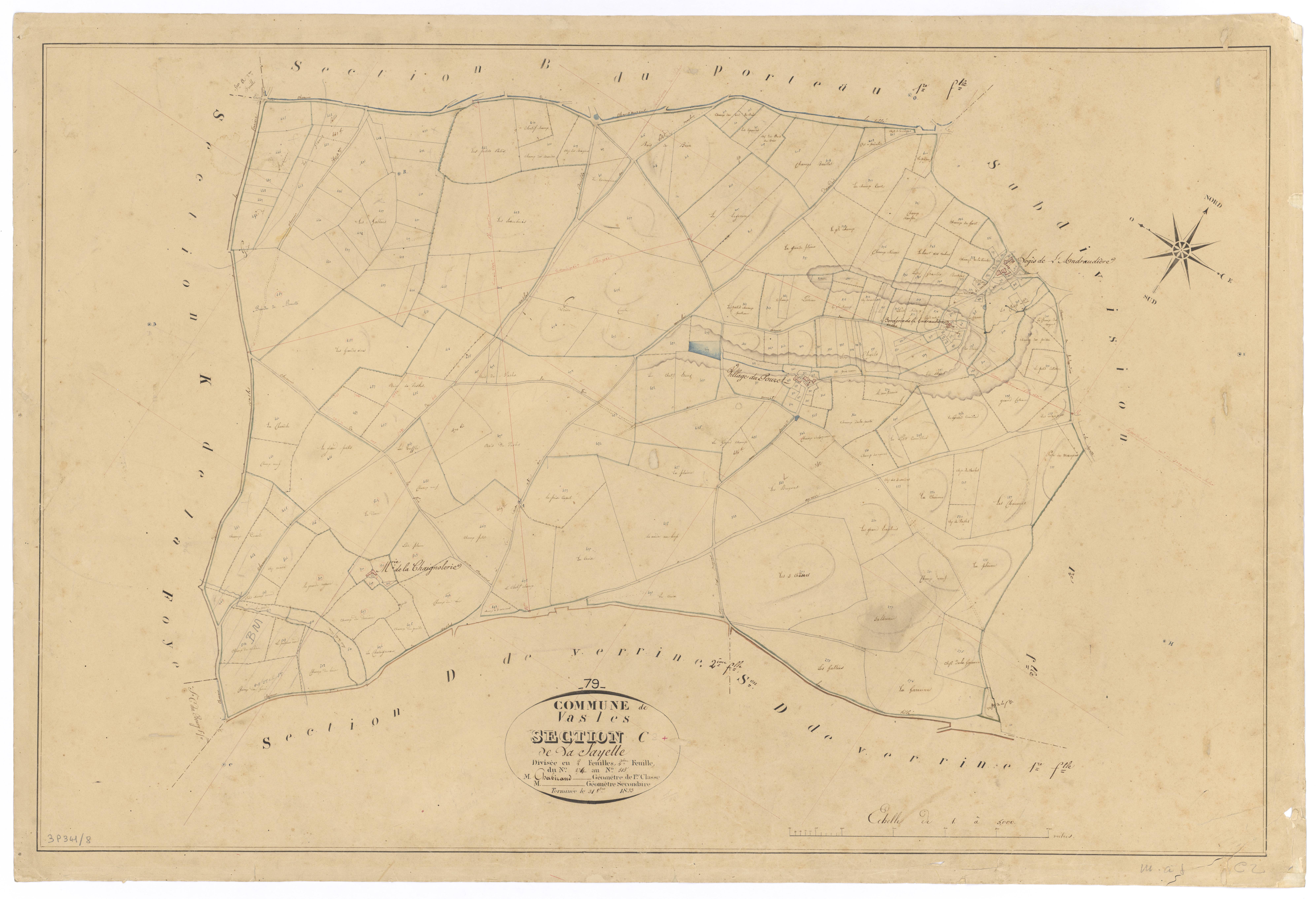 Vasles - FRAD079_CADASTRE_NAPOLEONIEN Section C2 dite de la Sayette 
