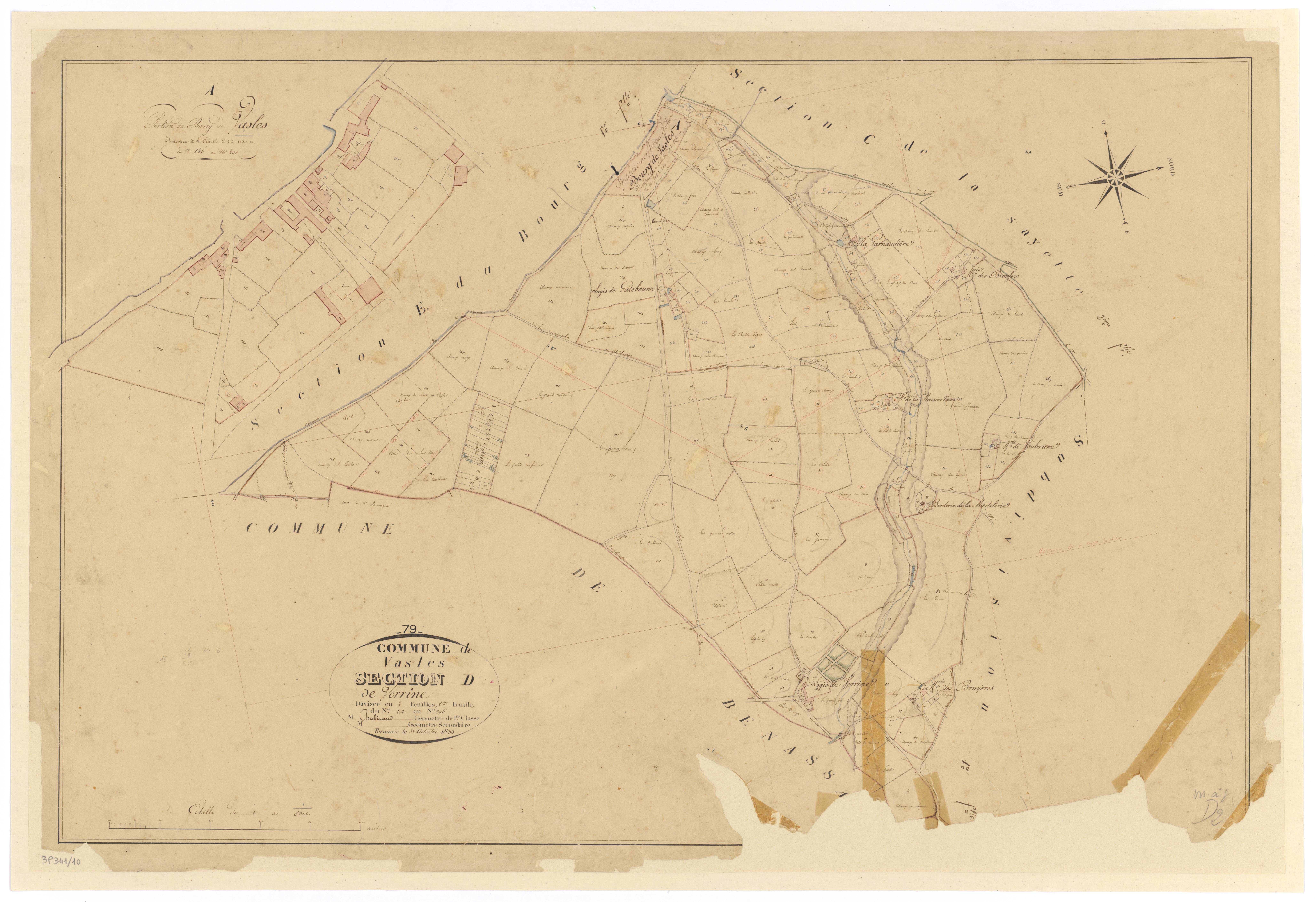 Vasles - FRAD079_CADASTRE_NAPOLEONIEN Section D2 dite de Verrine 