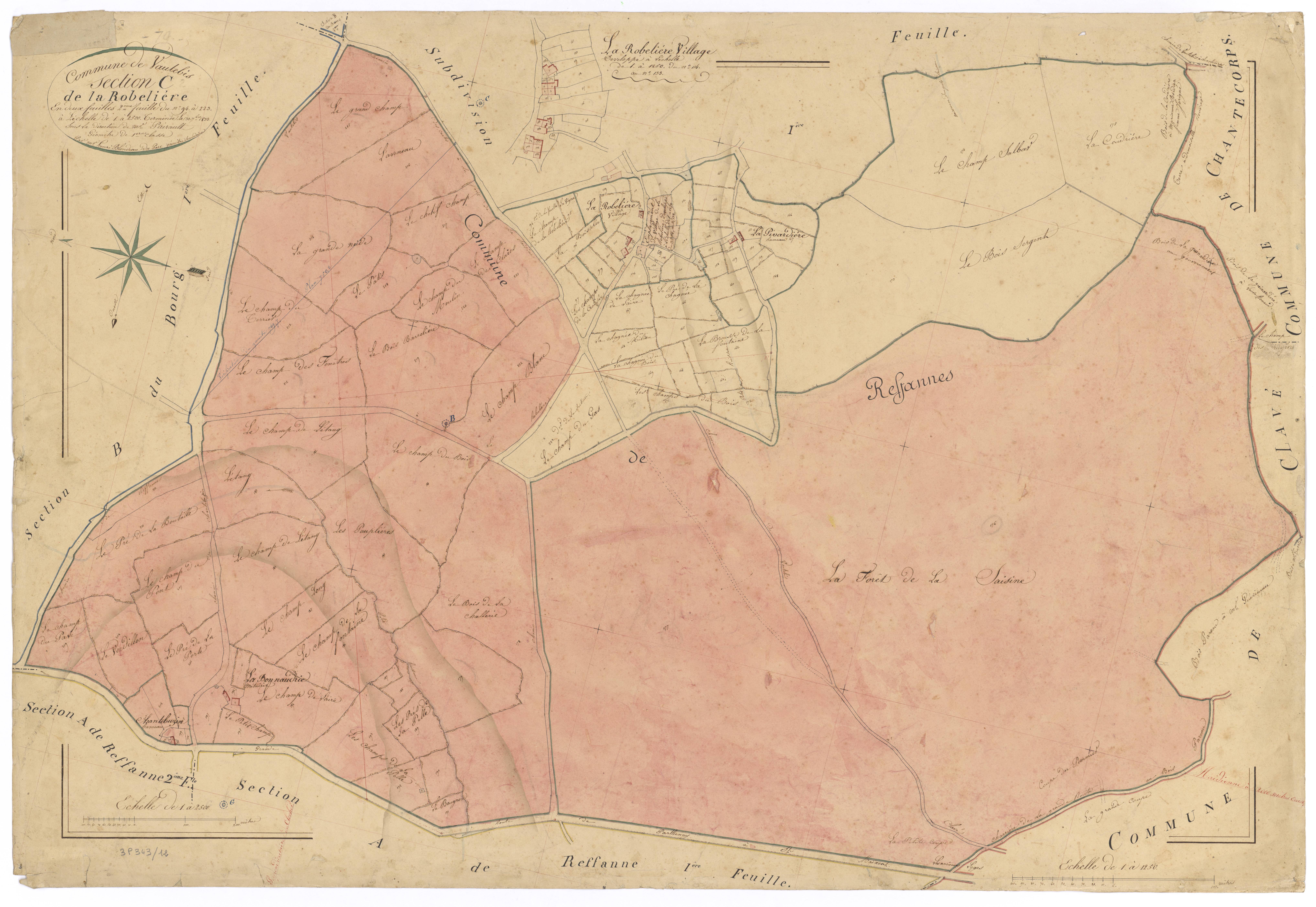 Vautebis - FRAD079_CADASTRE_NAPOLEONIEN Section C2 dite de la Robelière 