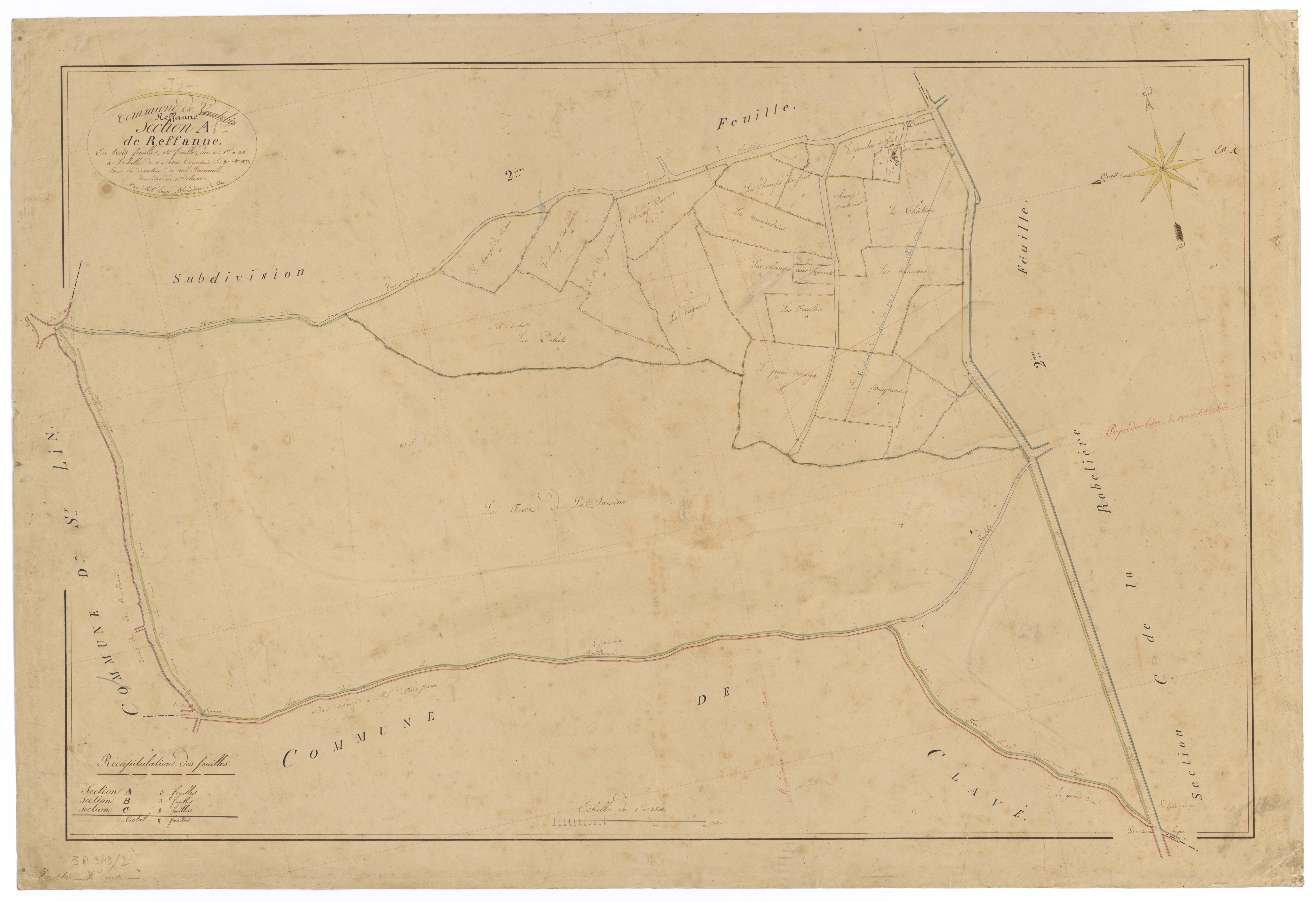 Vautebis - FRAD079_CADASTRE_NAPOLEONIEN Section A1 dite de Reffanne 