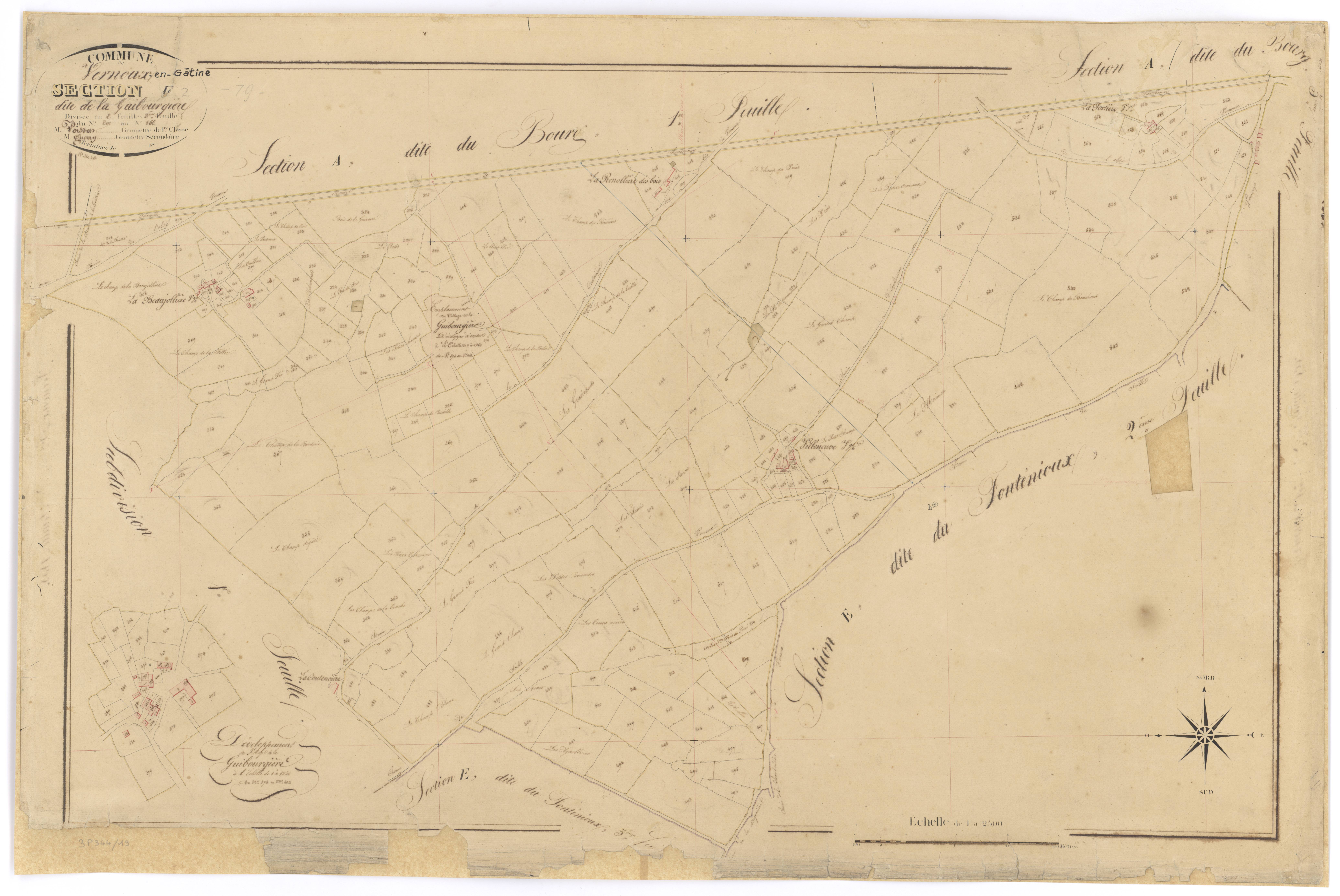 Vernoux-en-Gâtine - FRAD079_CADASTRE_NAPOLEONIEN Section F2 dite de la Guibourgière