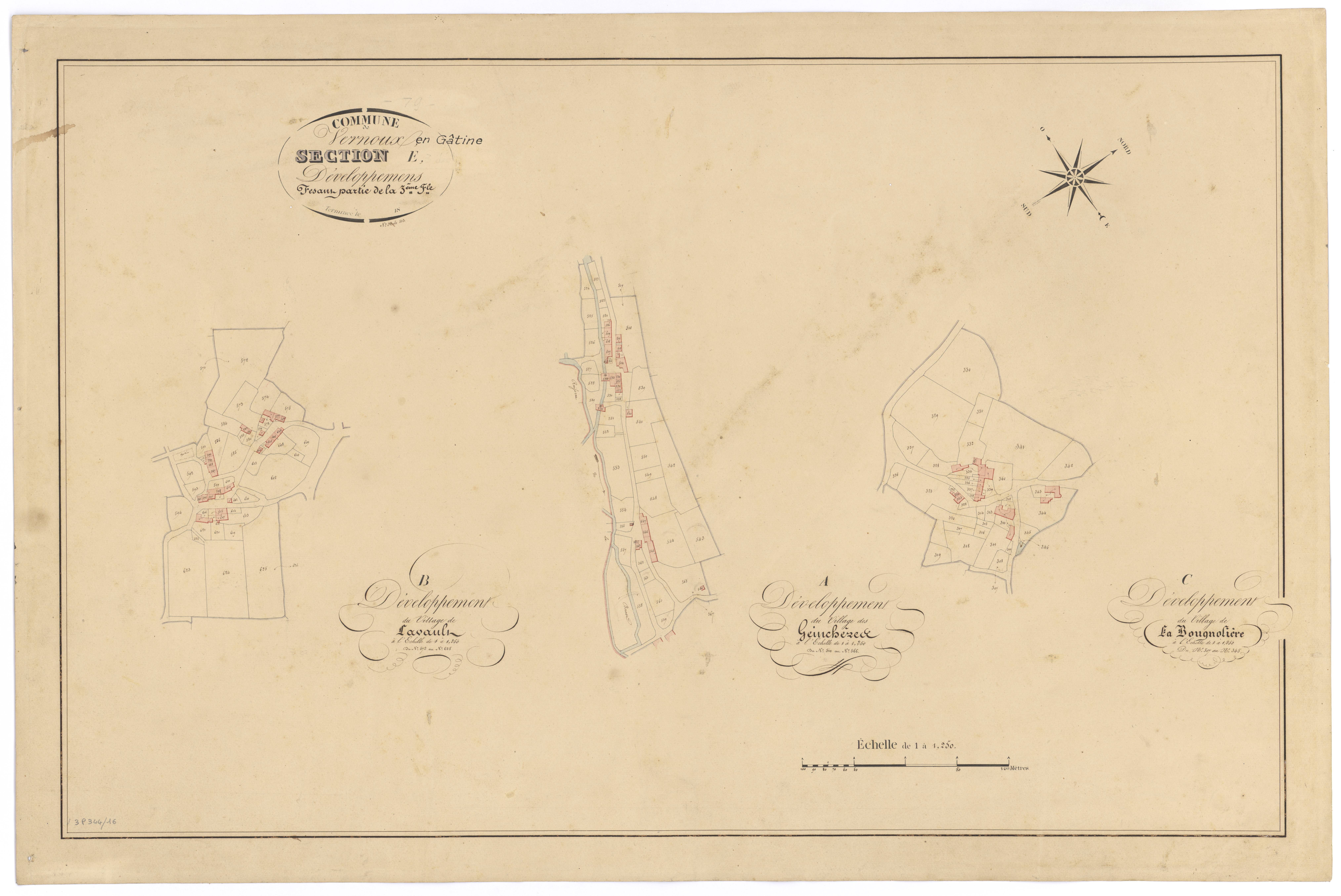 Vernoux-en-Gâtine - FRAD079_CADASTRE_NAPOLEONIEN Section E3 développement