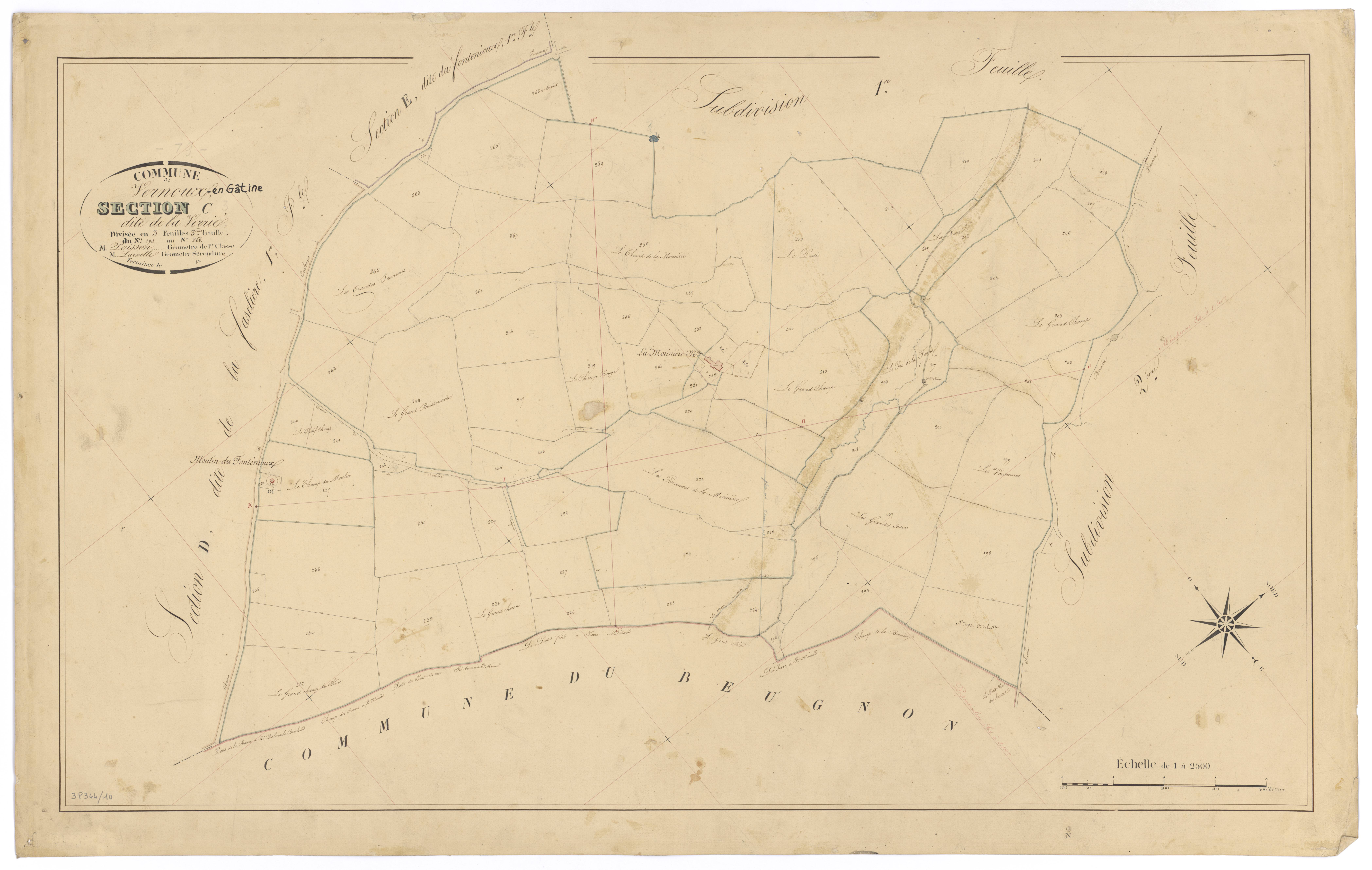 Vernoux-en-Gâtine - FRAD079_CADASTRE_NAPOLEONIEN Section C3 dite de la Verrie 