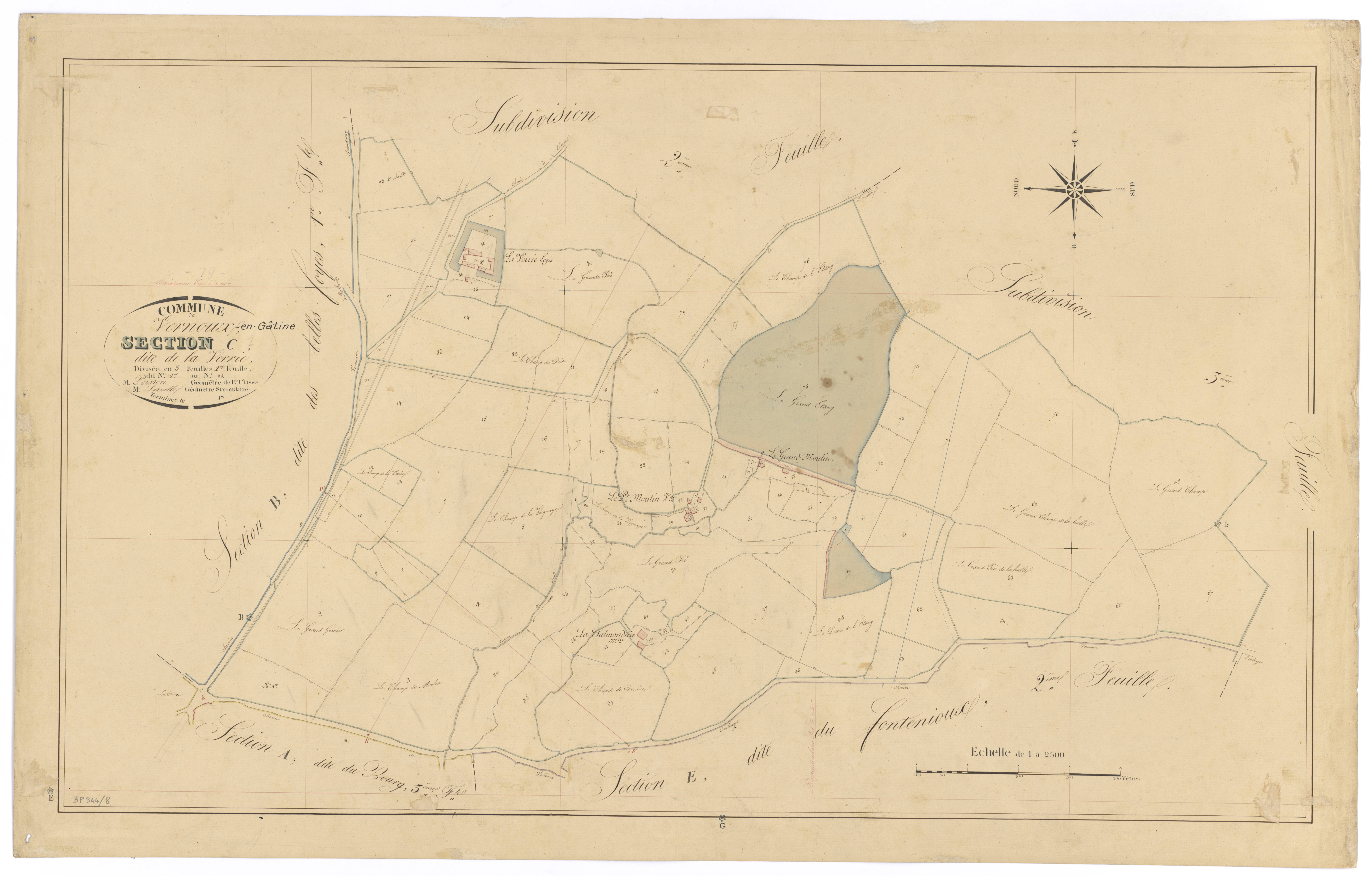 Vernoux-en-Gâtine - FRAD079_CADASTRE_NAPOLEONIEN Section C1 dite de la Verrie