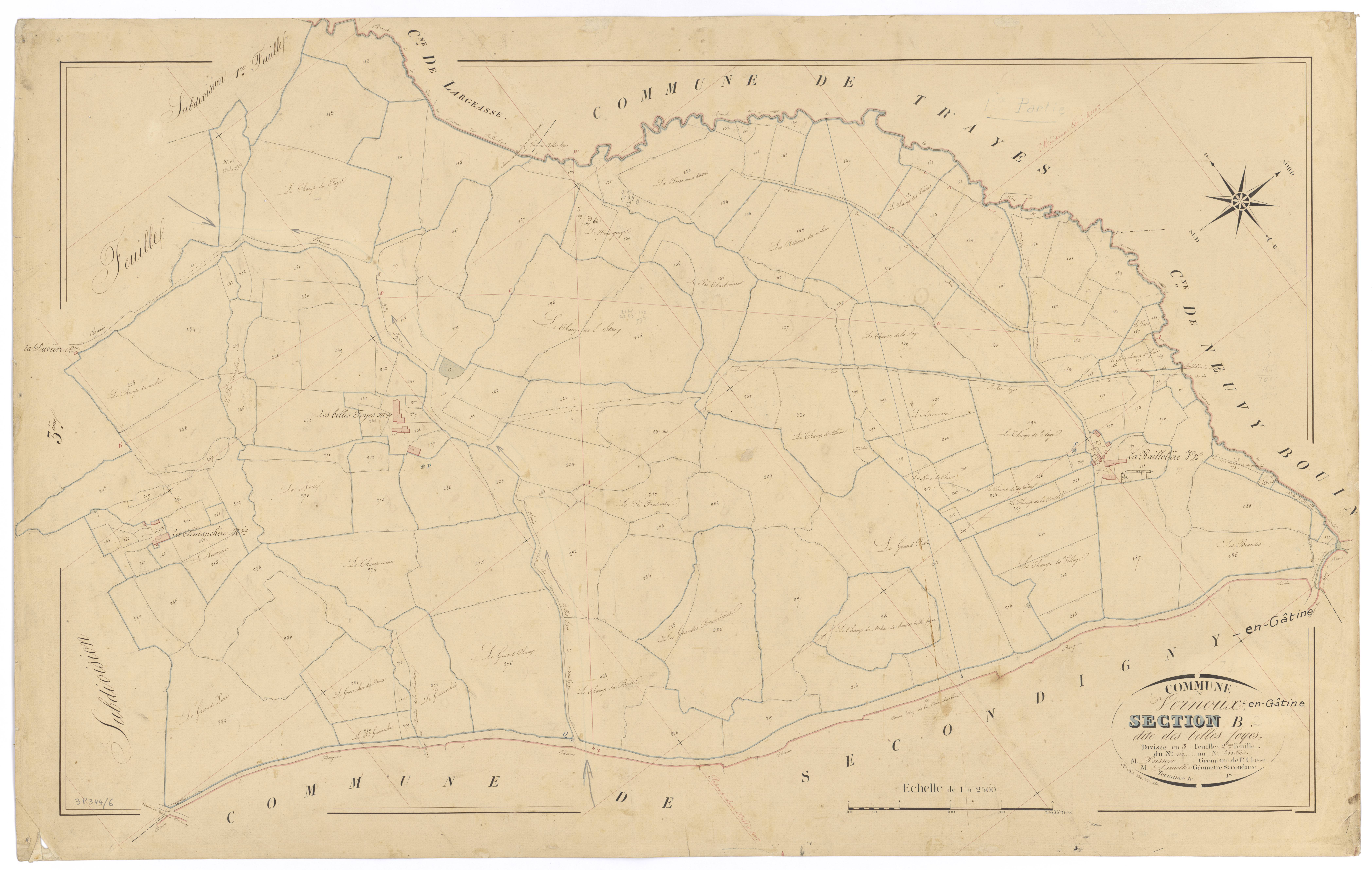Vernoux-en-Gâtine - FRAD079_CADASTRE_NAPOLEONIEN Section B2 dite des Belles Foyes