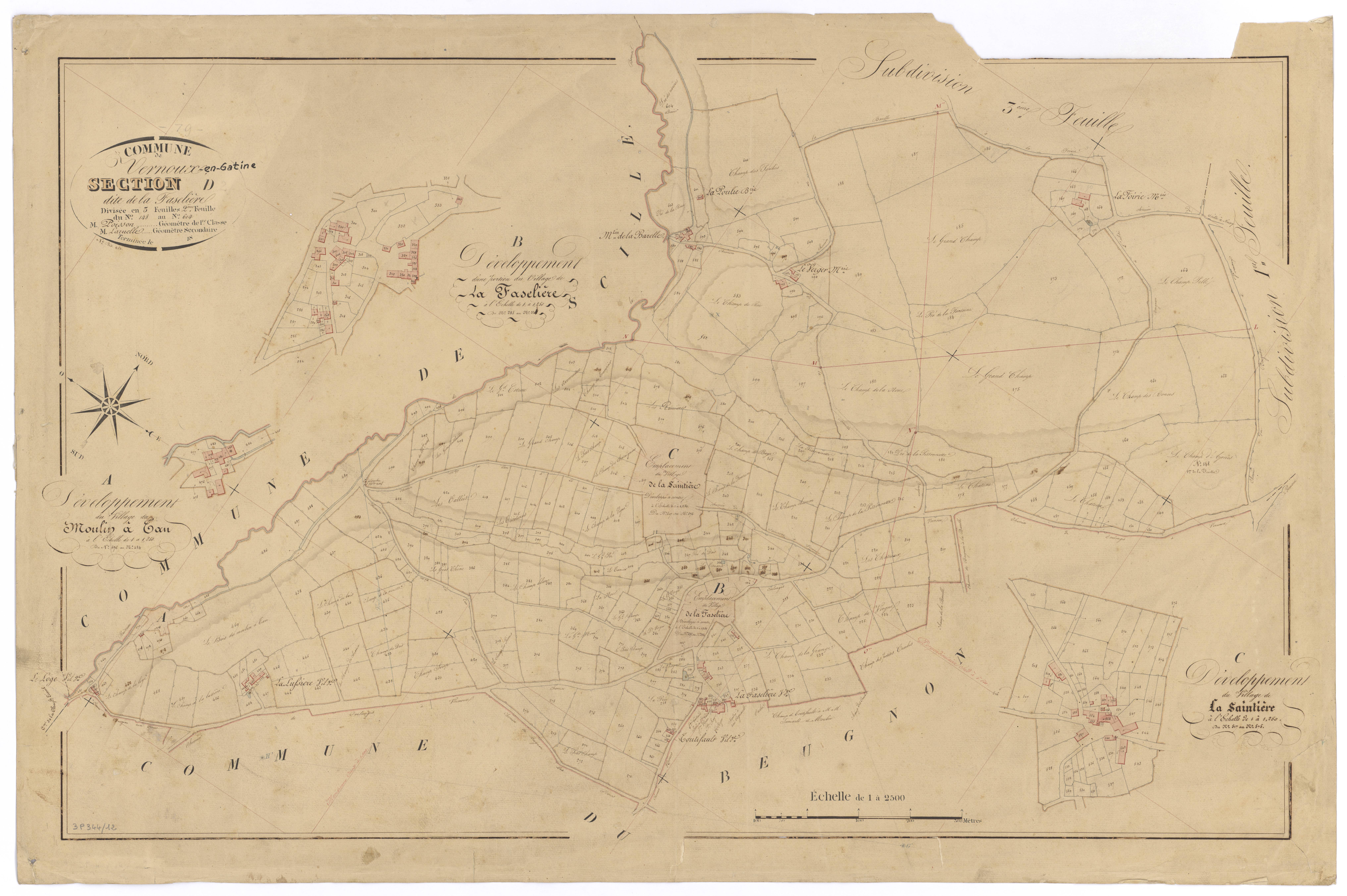 Vernoux-en-Gâtine - FRAD079_CADASTRE_NAPOLEONIEN Section D2 dite de la Faselière