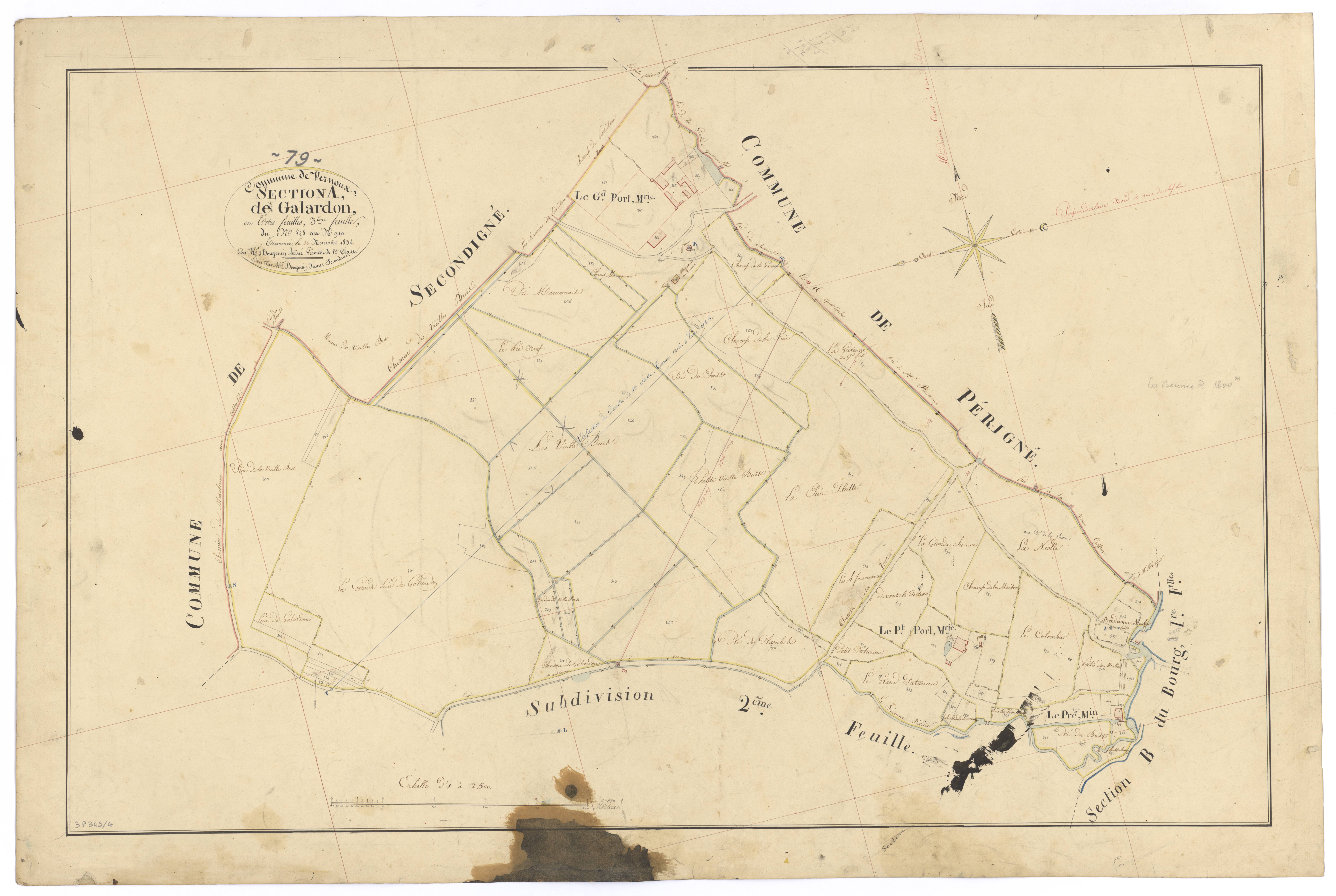 Vernoux-sur-Boutonne - FRAD079_CADASTRE_NAPOLEONIEN Section A3 dite de Galardon 