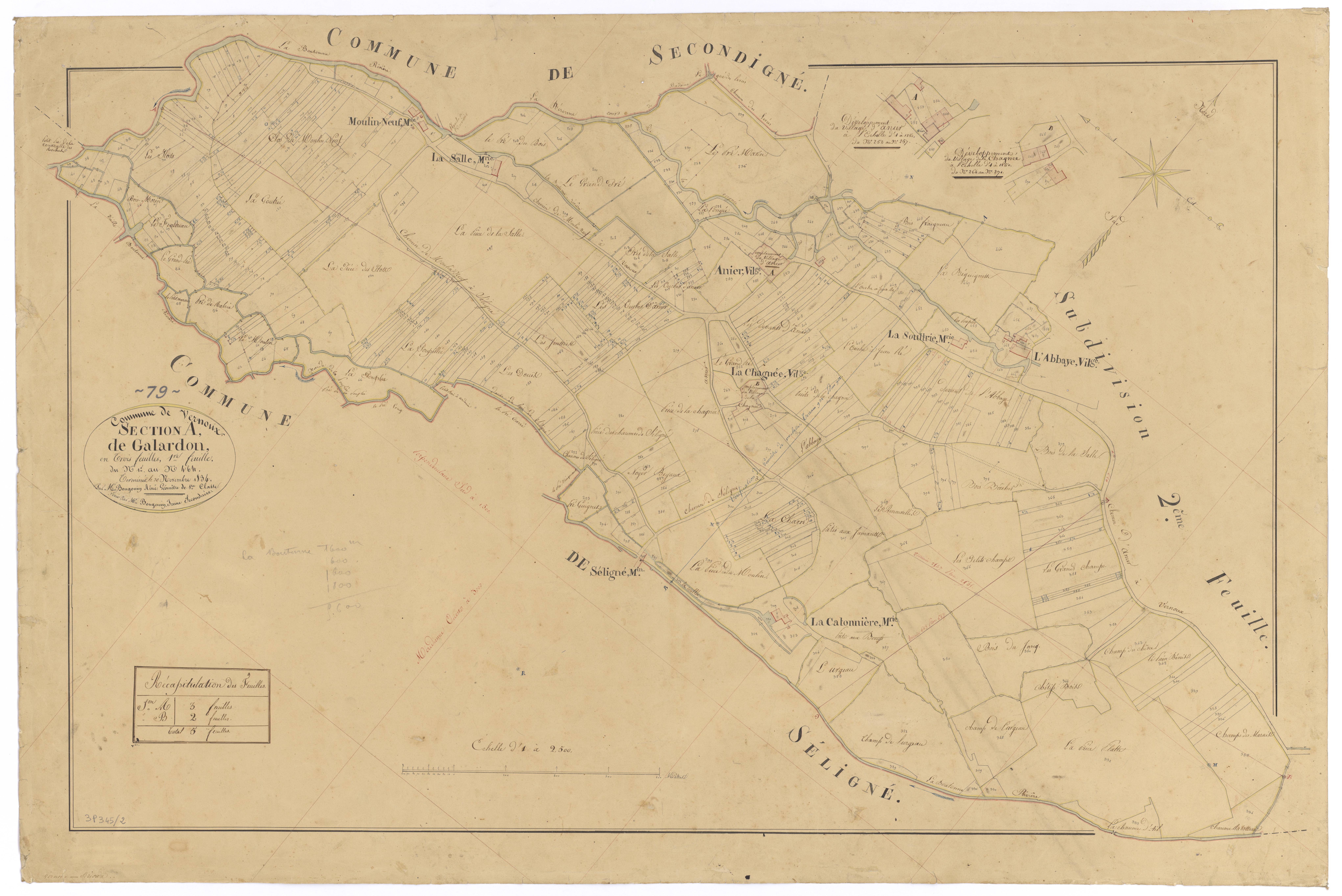 Vernoux-sur-Boutonne - FRAD079_CADASTRE_NAPOLEONIEN Section A1 dite de Galardon 