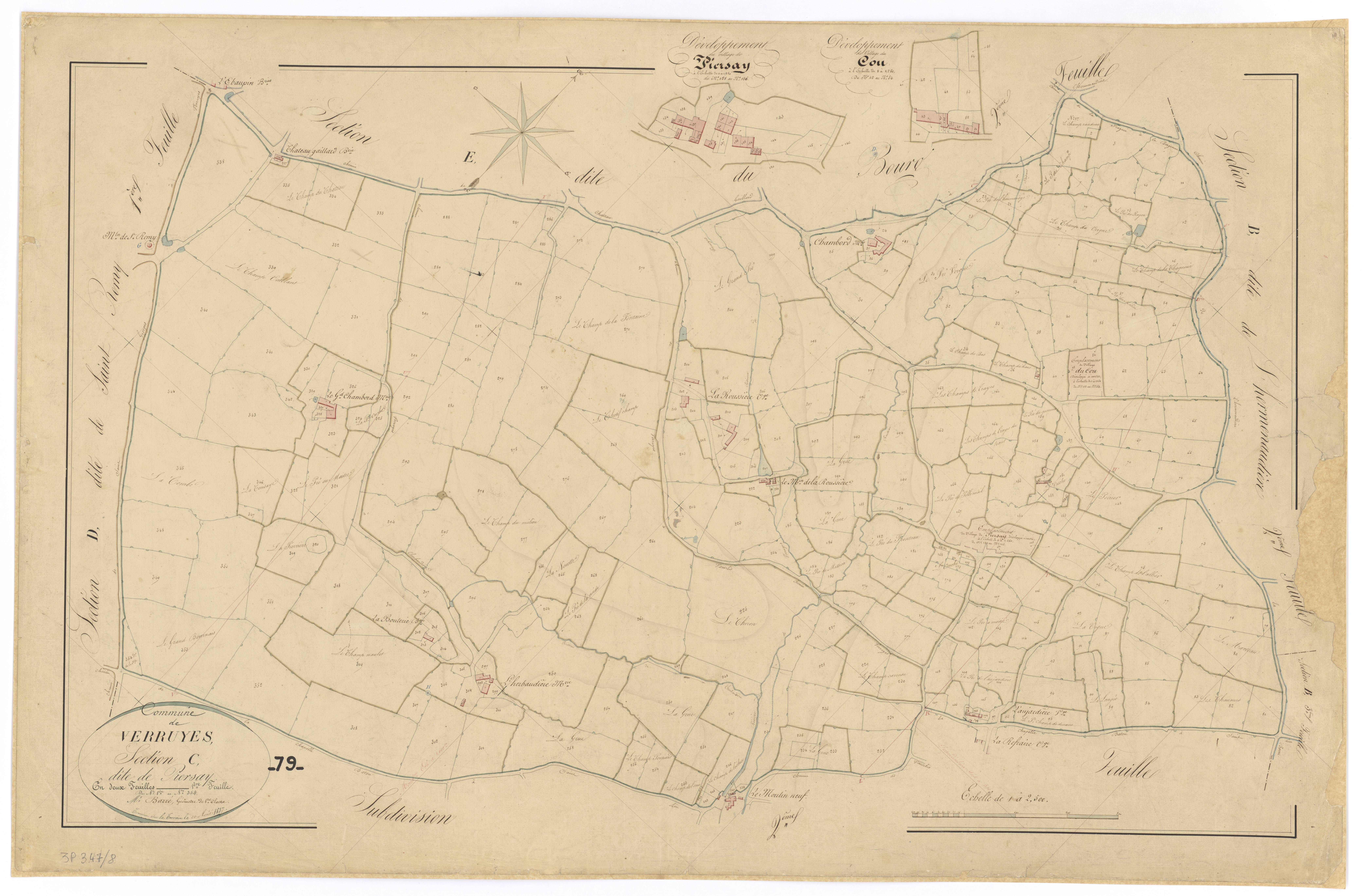 Verruyes - FRAD079_CADASTRE_NAPOLEONIEN Section C1 dite de Piersay 