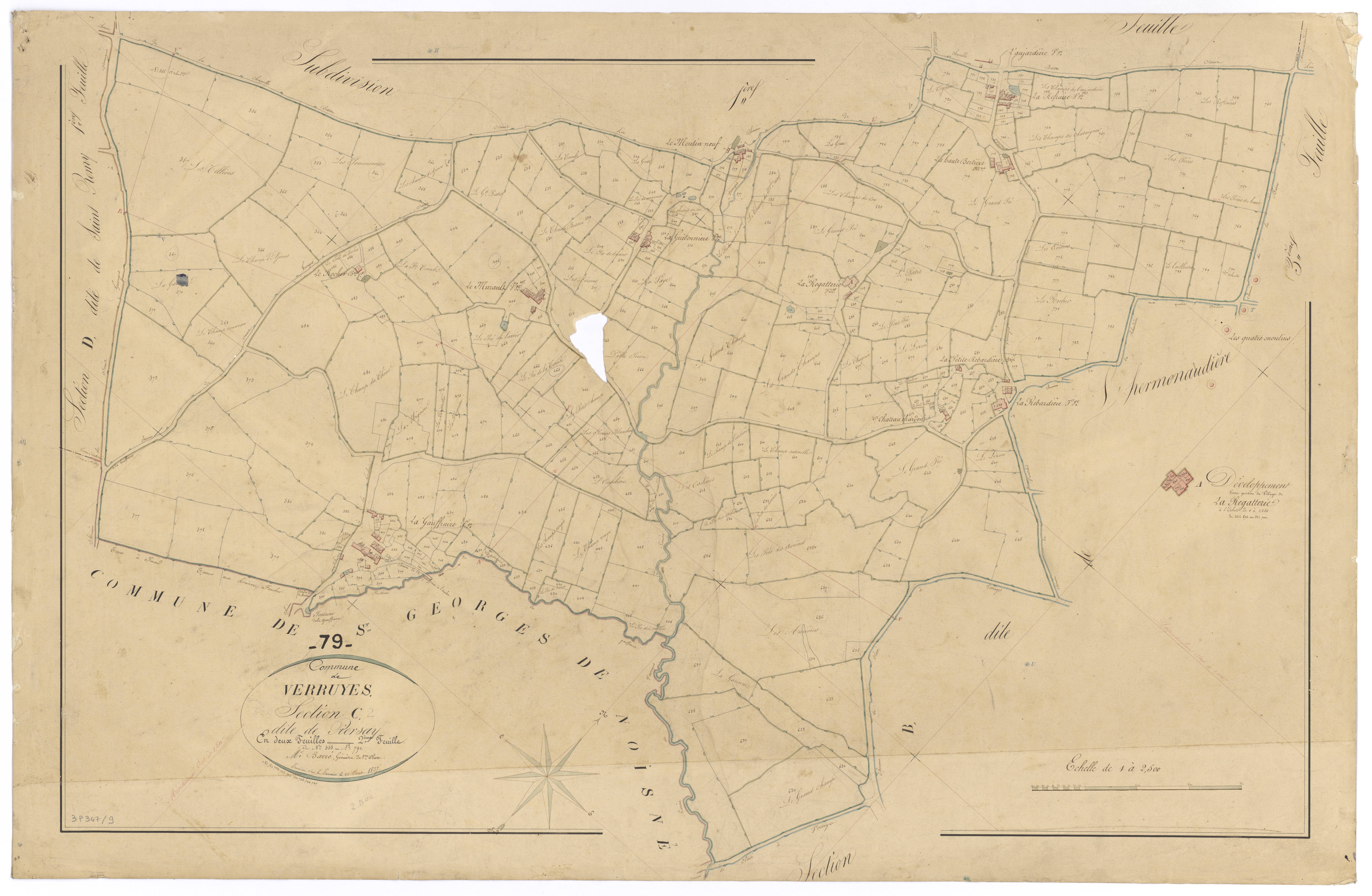 Verruyes - FRAD079_CADASTRE_NAPOLEONIEN Section C2 dite de Piersay 