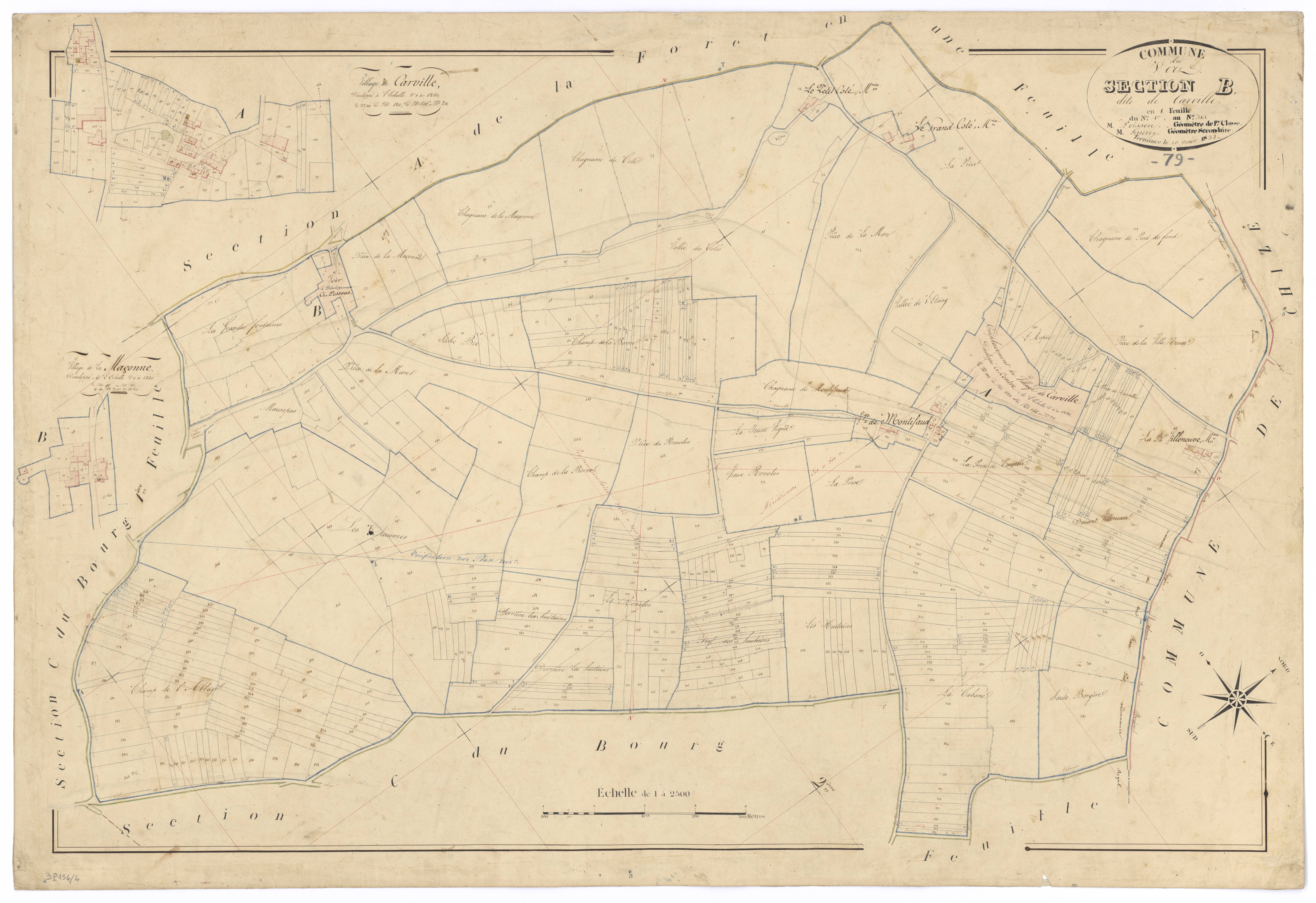 Le Vert - FRAD079_CADASTRE_NAPOLEONIEN Section B dite de Carville
