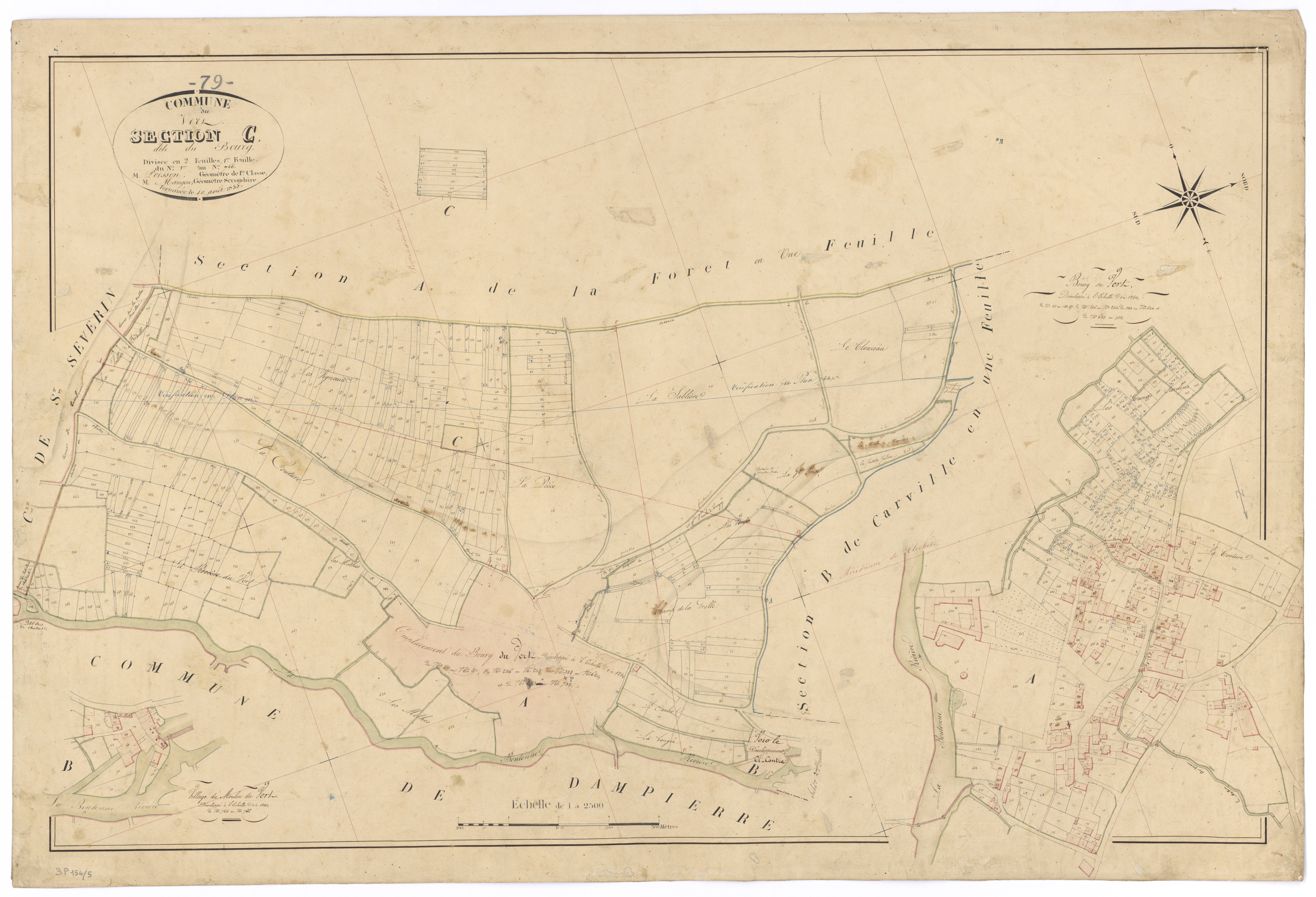 Le Vert - FRAD079_CADASTRE_NAPOLEONIEN Section C1 dite du Bourg