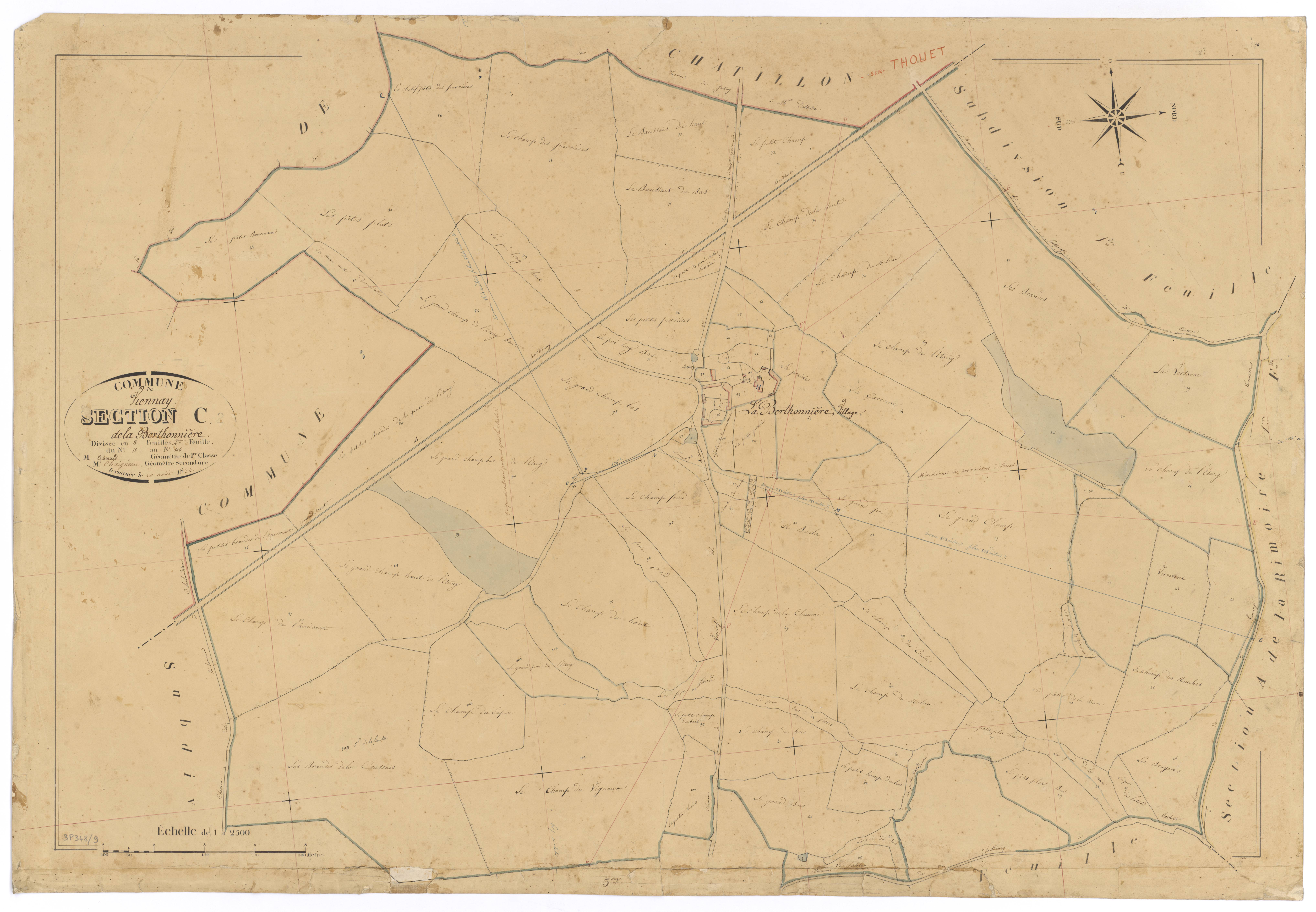 Viennay - FRAD079_CADASTRE_NAPOLEONIEN Section C2 dite de la Berthonnière 