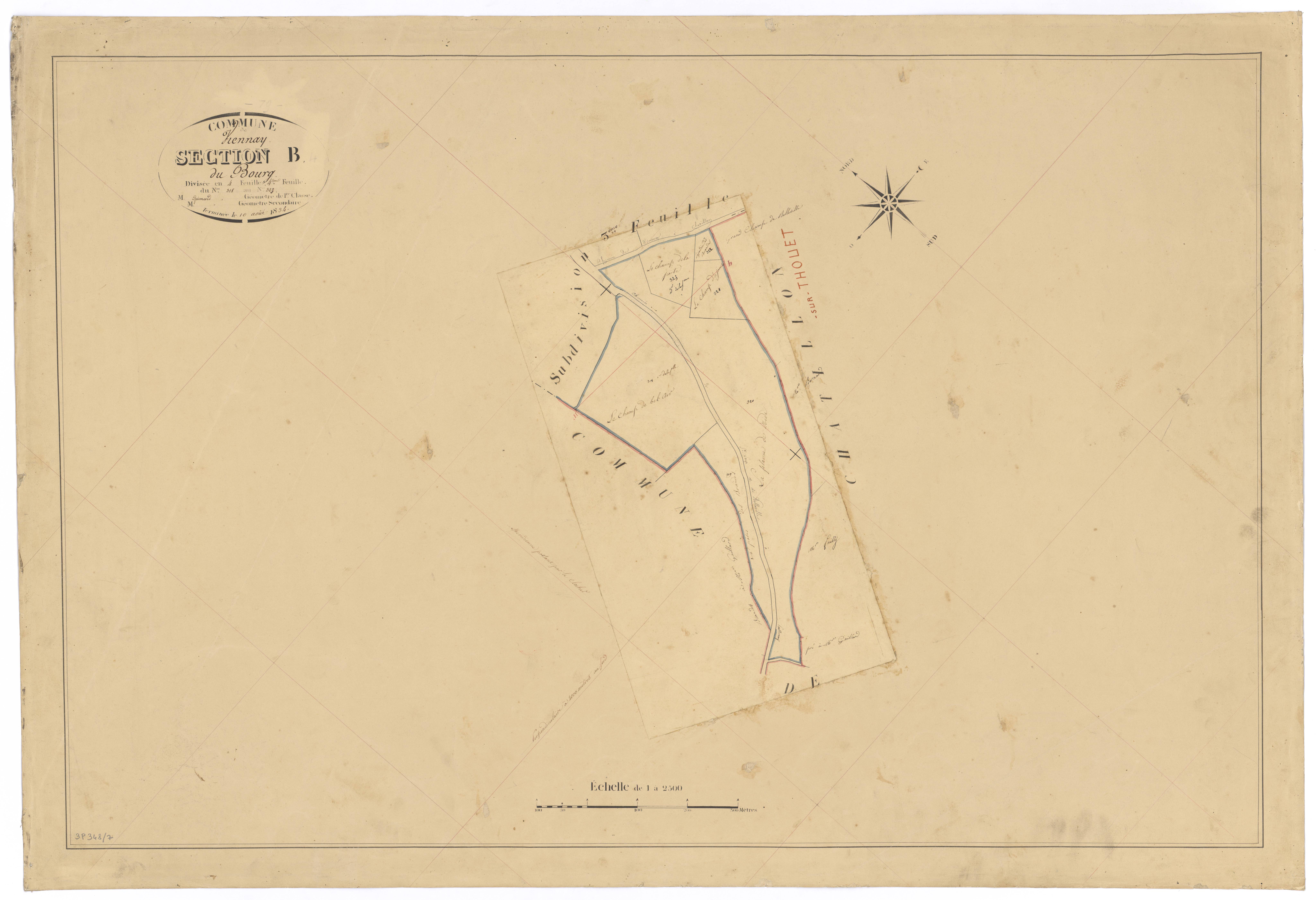 Viennay - FRAD079_CADASTRE_NAPOLEONIEN Section B4 dite du Bourg 