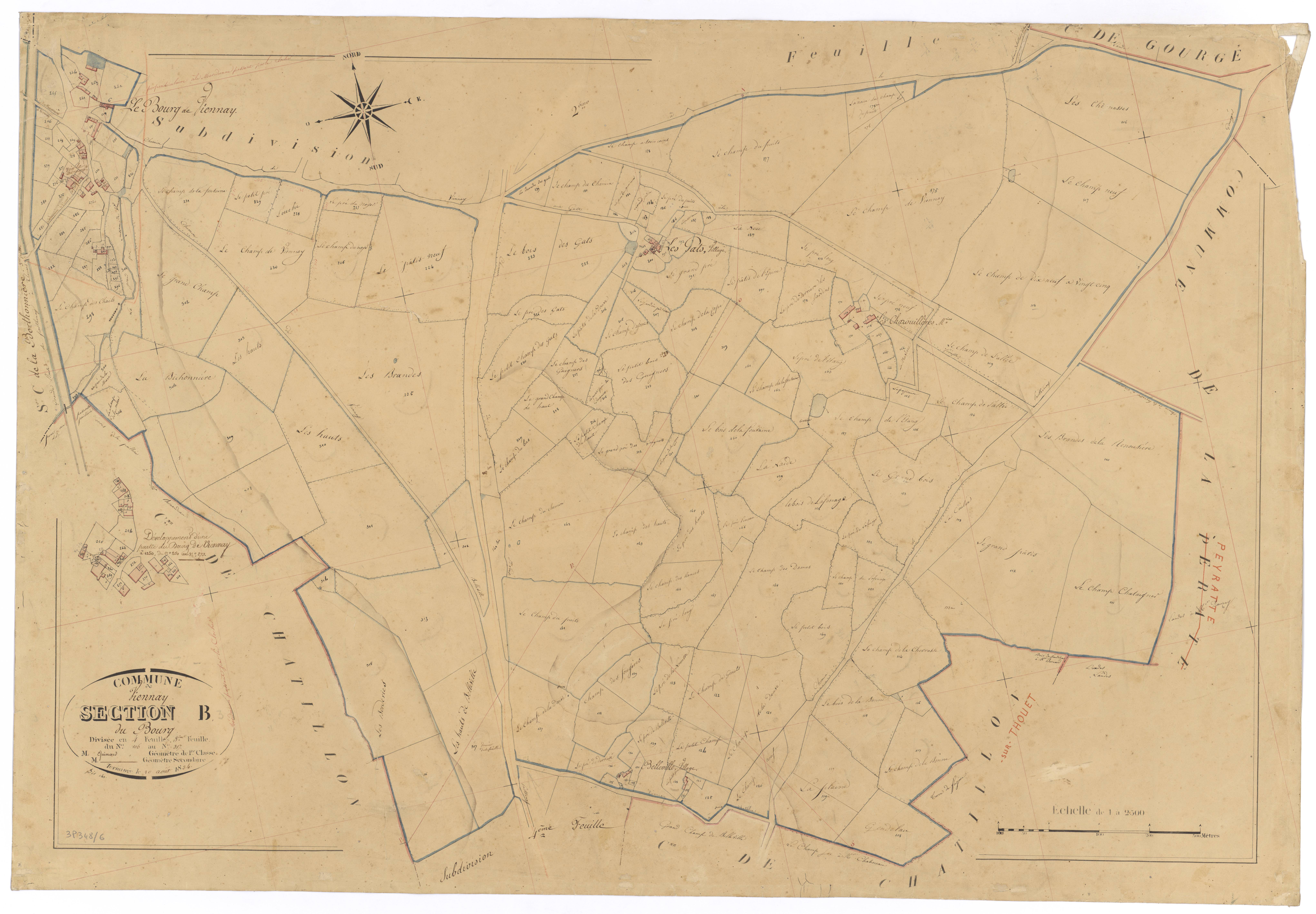 Viennay - FRAD079_CADASTRE_NAPOLEONIEN Section B3 dite du Bourg 