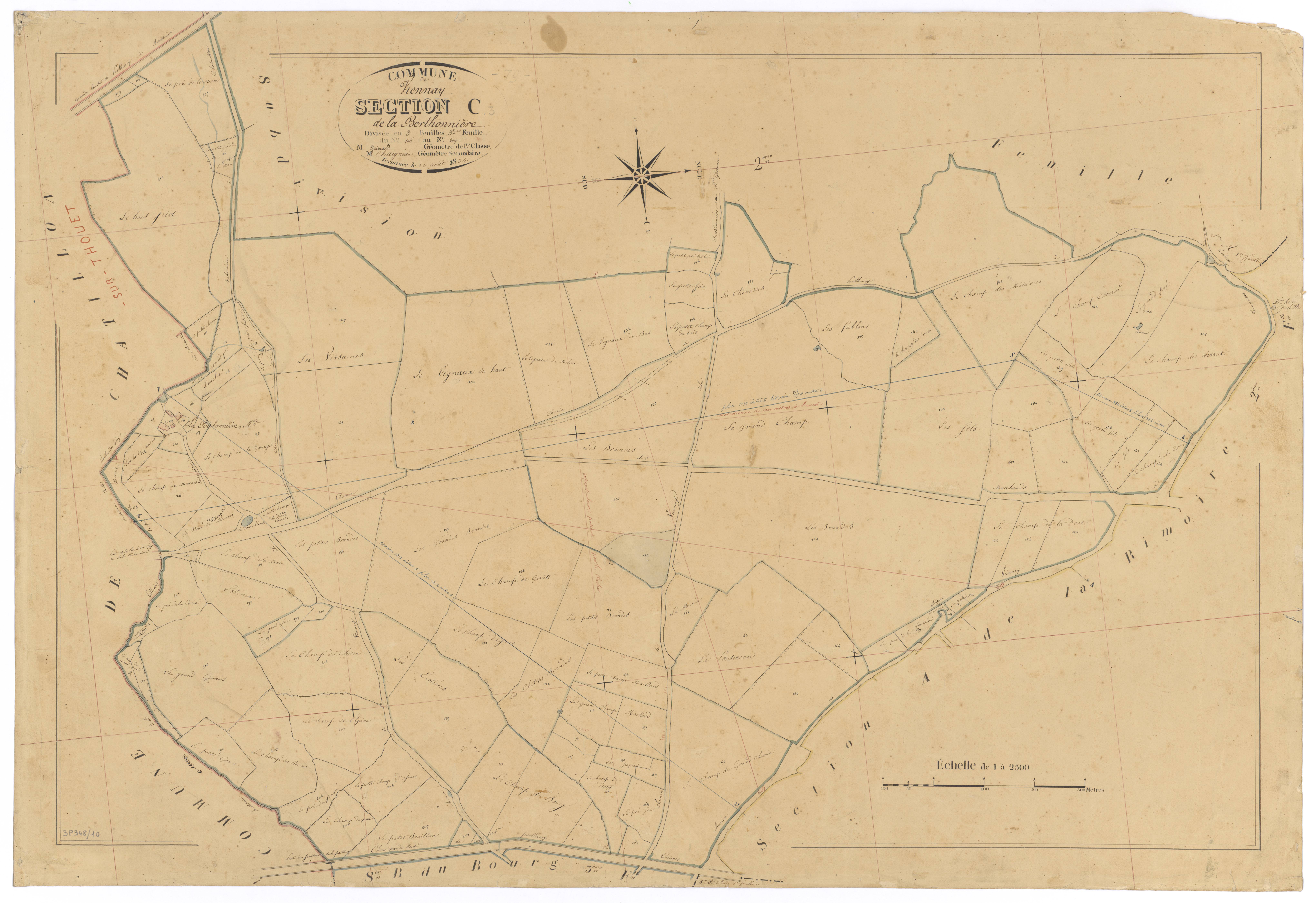 Viennay - FRAD079_CADASTRE_NAPOLEONIEN Section C3 dite de la Berthonnière 