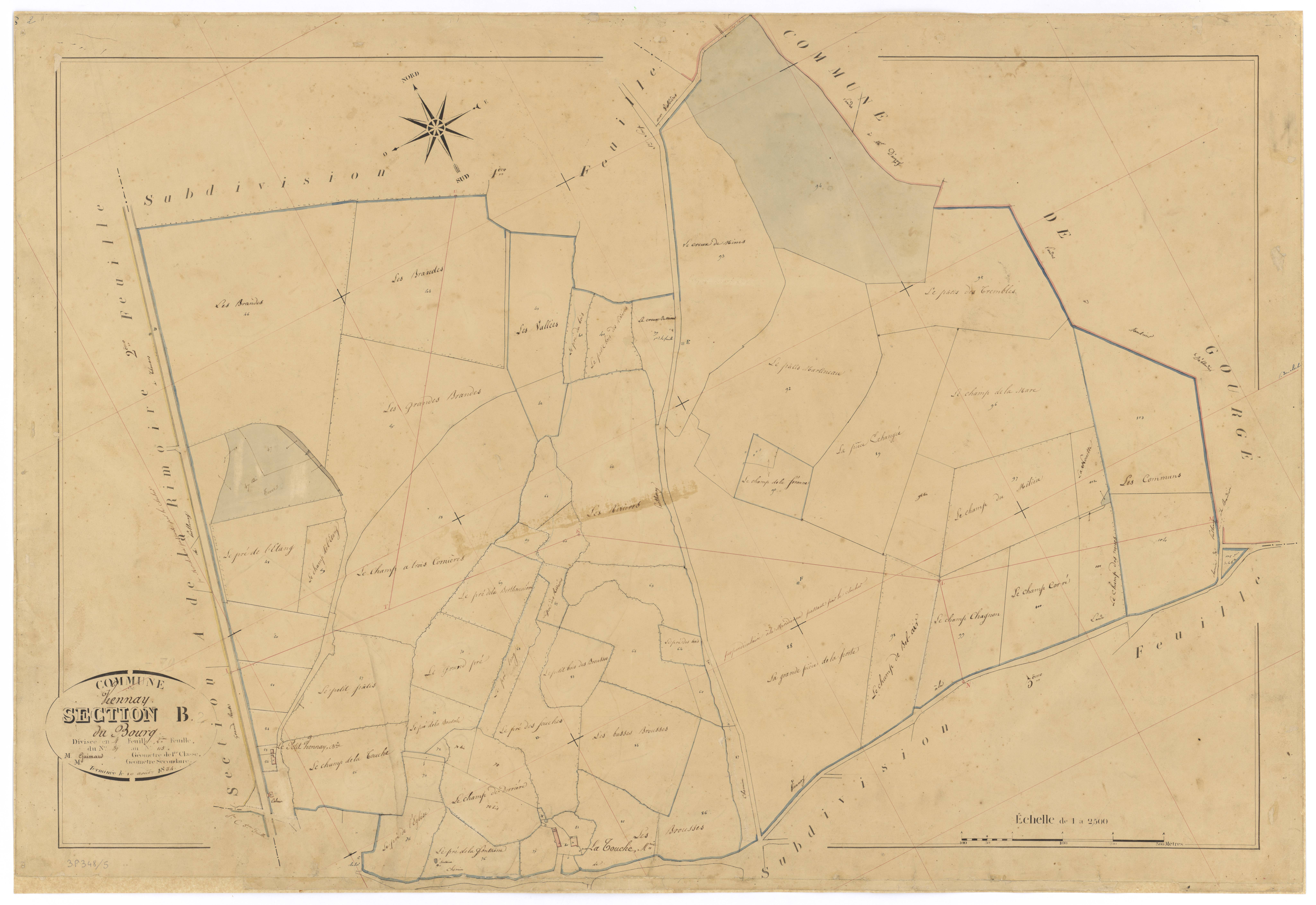 Viennay - FRAD079_CADASTRE_NAPOLEONIEN Section B2 dite du Bourg 