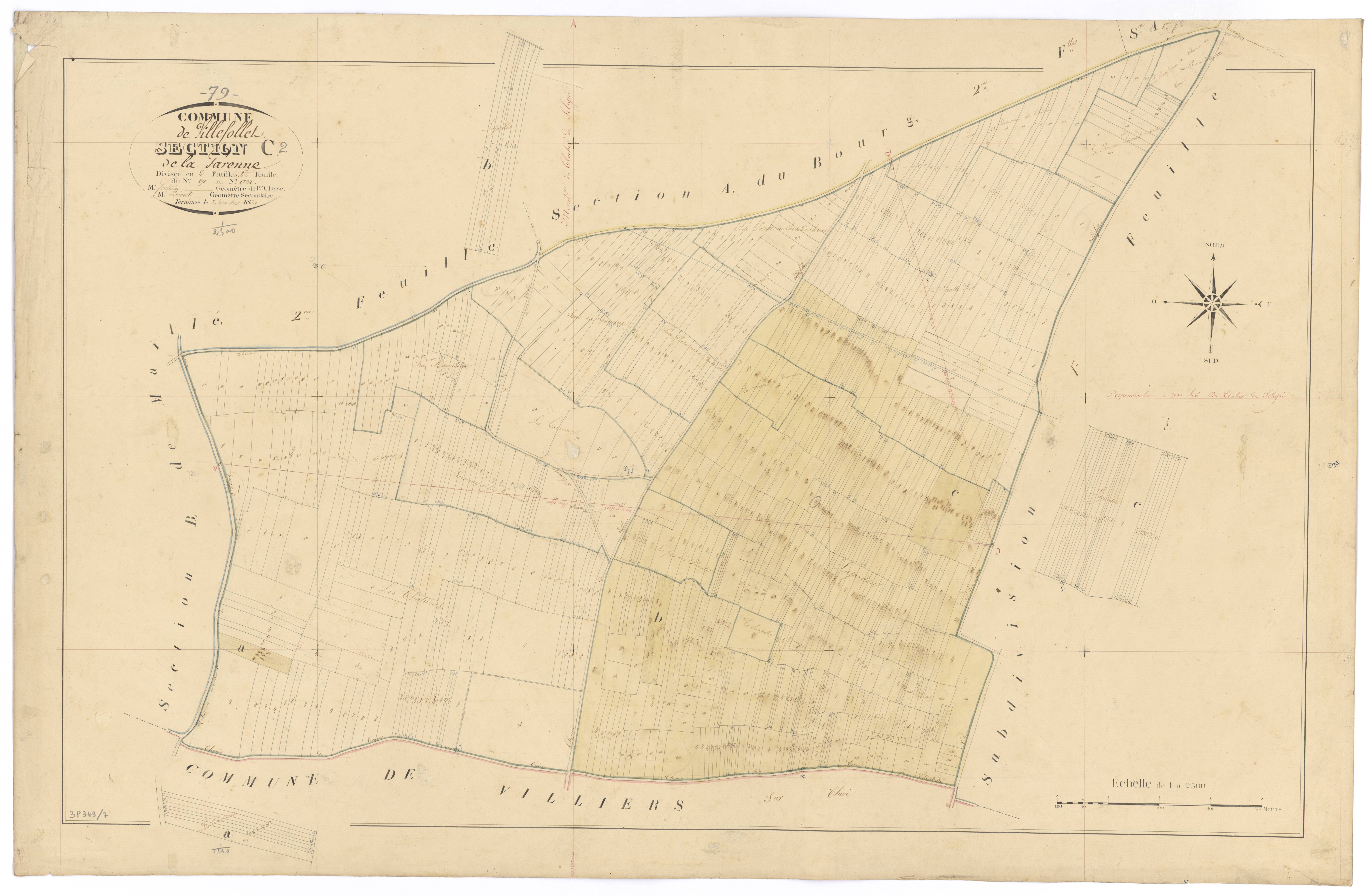 Villefollet - FRAD079_CADASTRE_NAPOLEONIEN Section C2 dite de la Garenne 