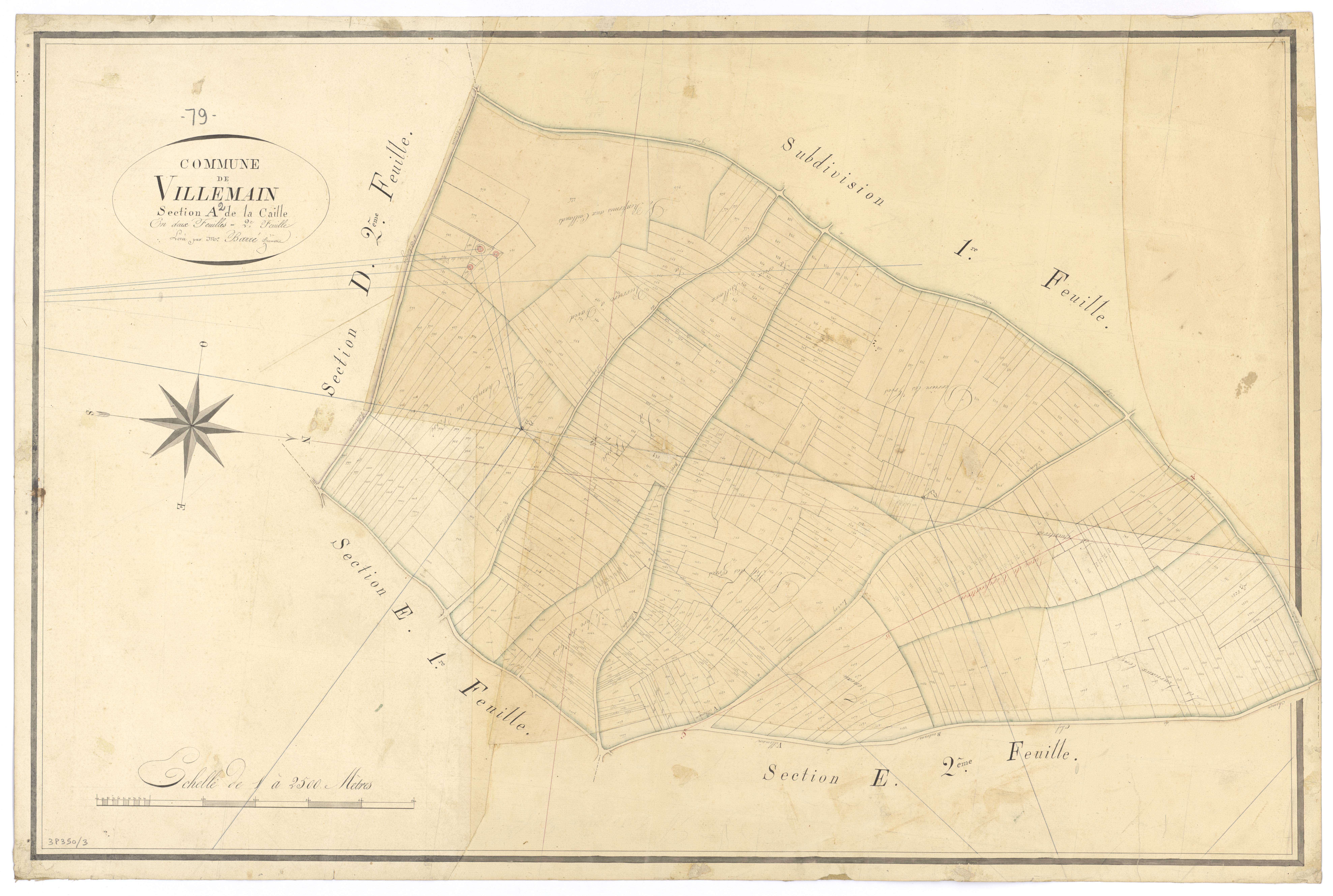 Villemain - FRAD079_CADASTRE_NAPOLEONIEN Section A2 dite de la Caille 