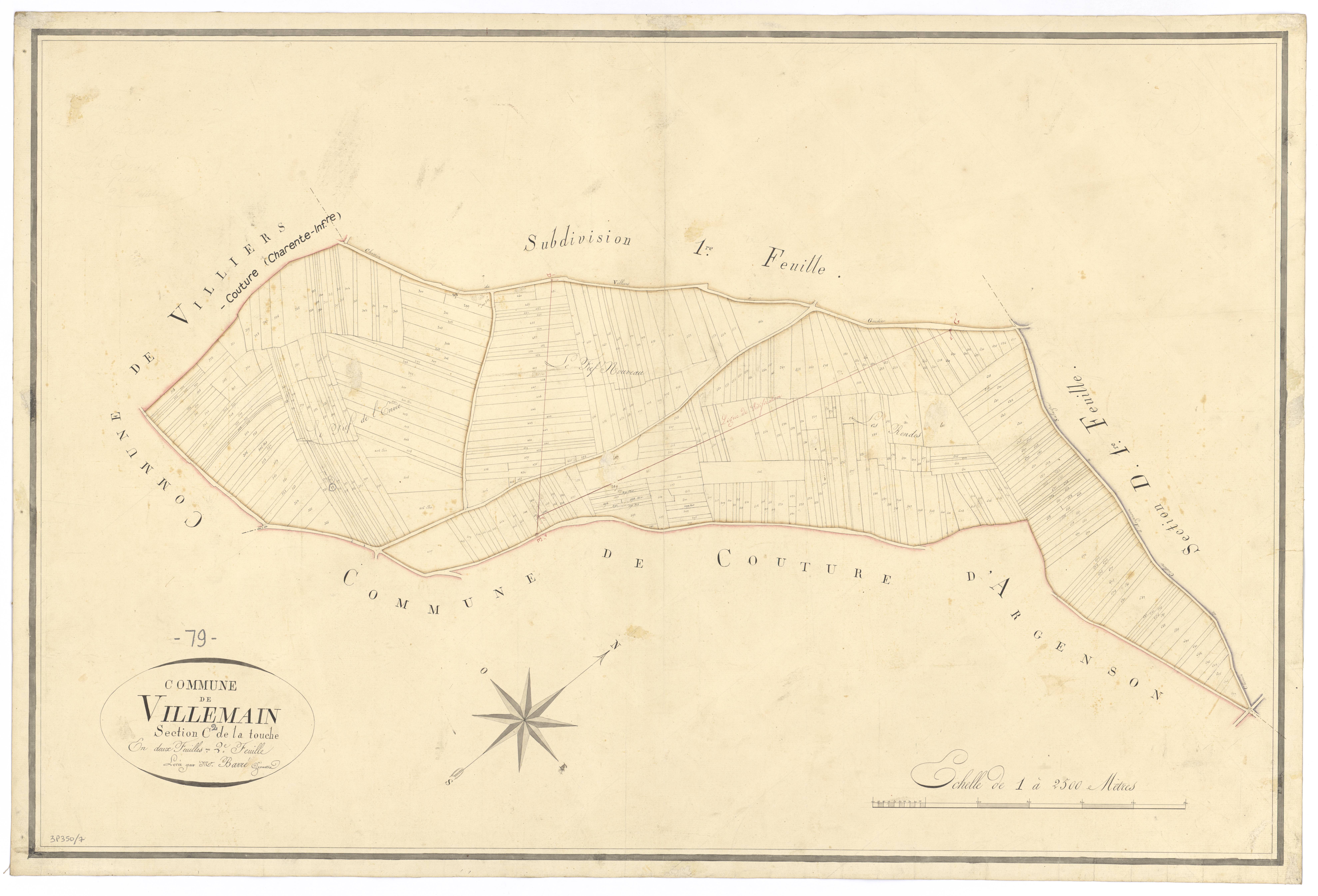 Villemain - FRAD079_CADASTRE_NAPOLEONIEN Section C2 dite de la Touche 