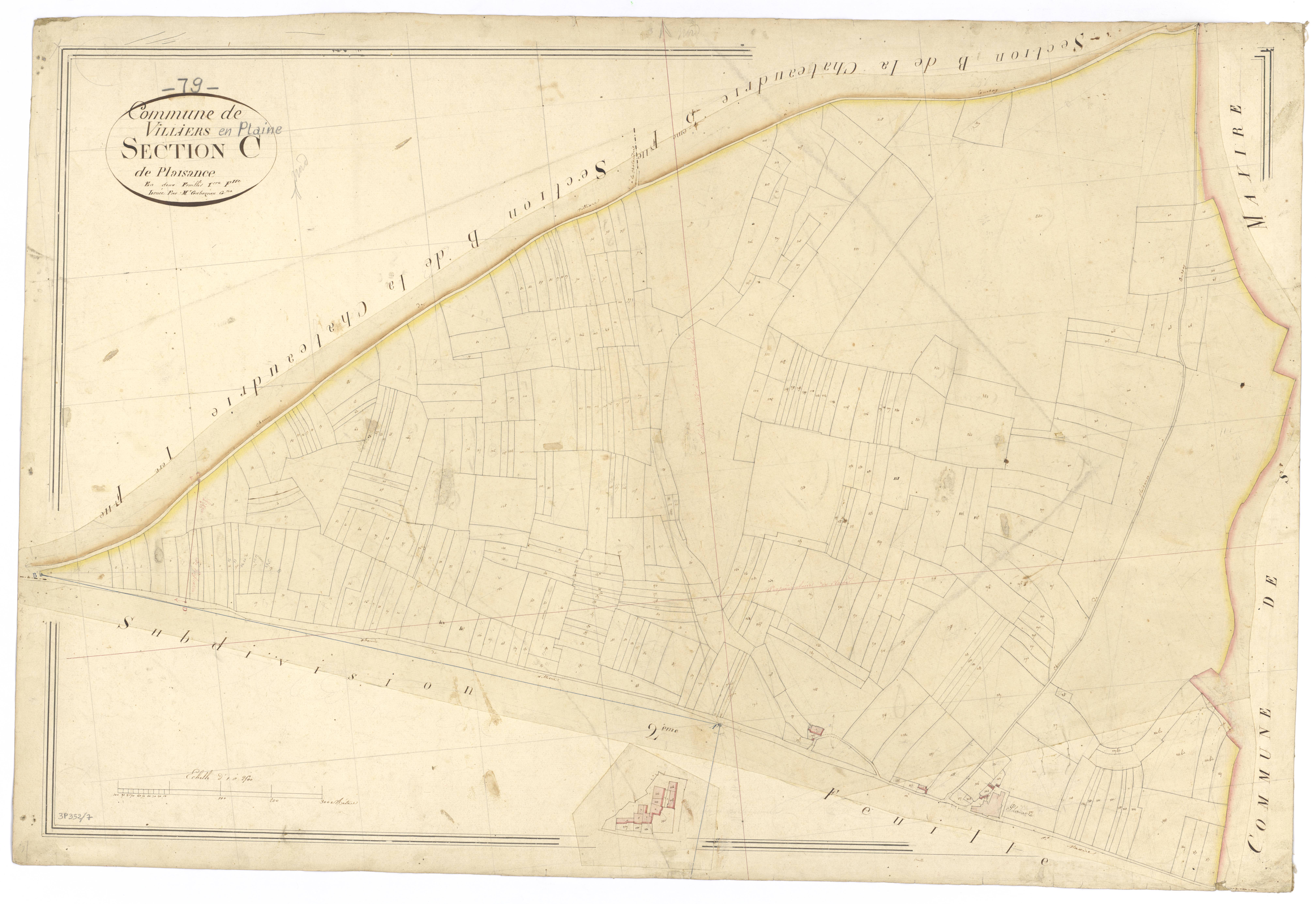 Villiers-en-Plaine - FRAD079_CADASTRE_NAPOLEONIEN Section C1 dite de Plaisance 