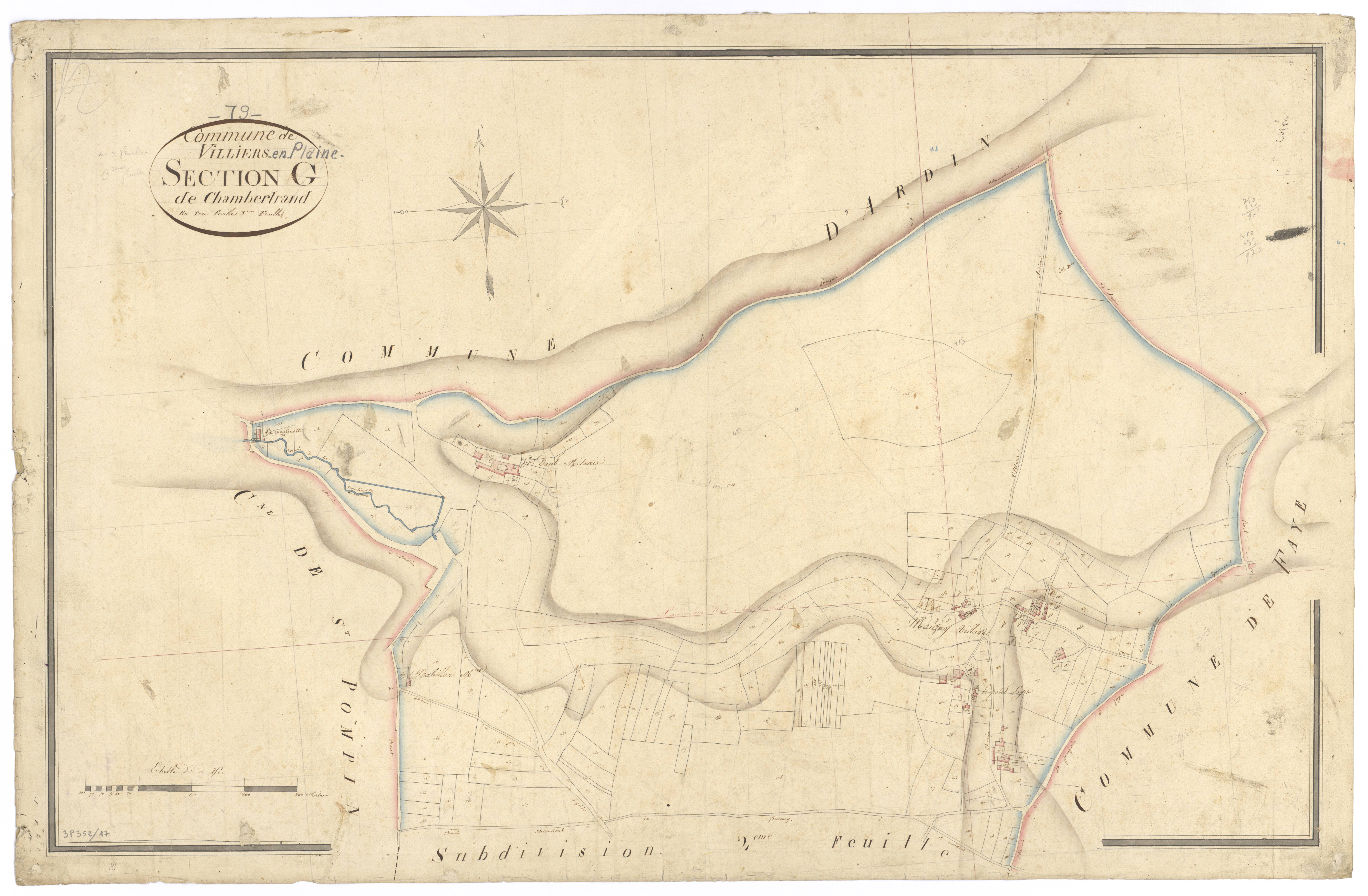 Villiers-en-Plaine - FRAD079_CADASTRE_NAPOLEONIEN Section G3 dite de Chambertrand