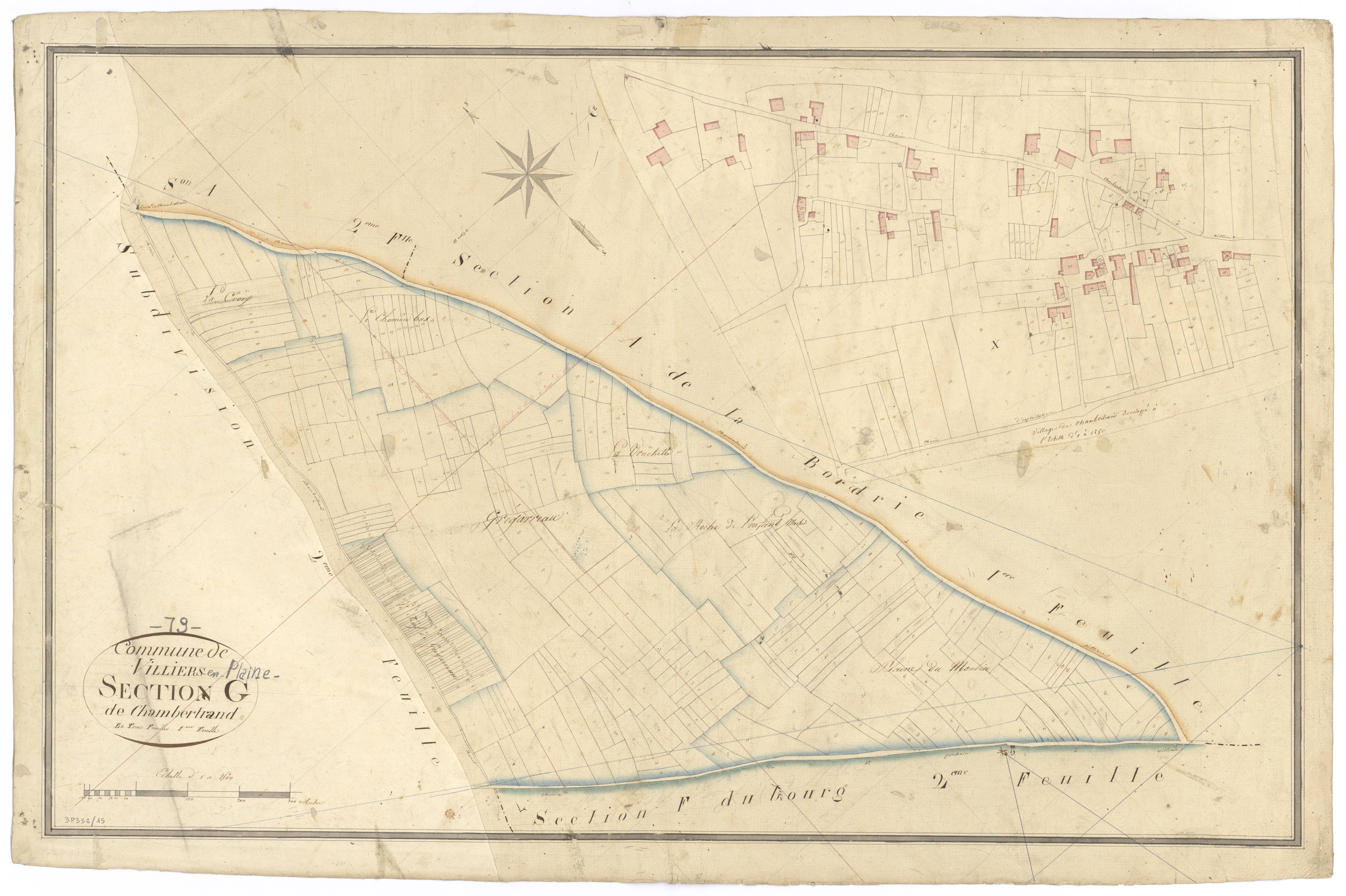 Villiers-en-Plaine - FRAD079_CADASTRE_NAPOLEONIEN Section G1 dite de Chambertrand