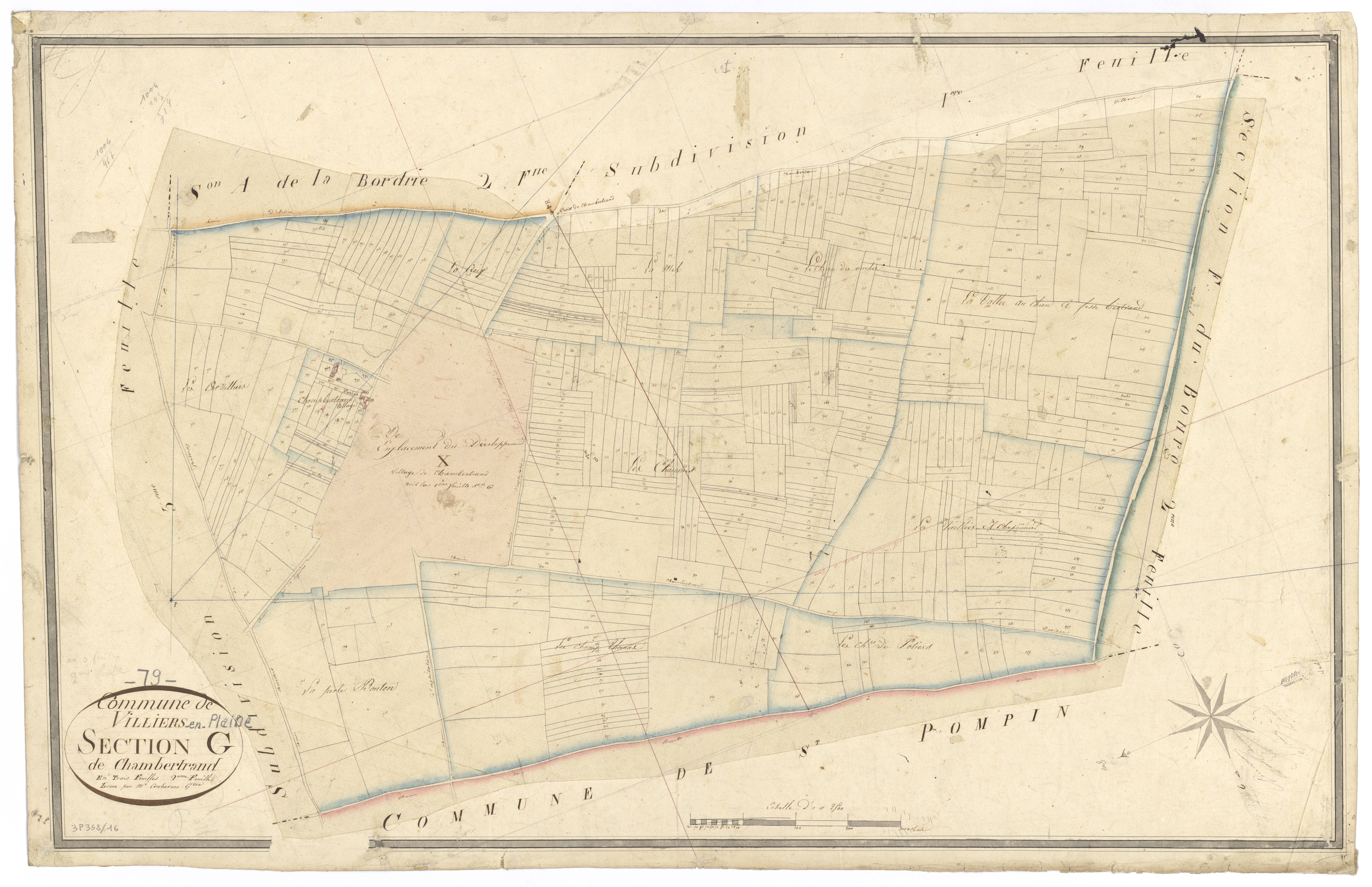 Villiers-en-Plaine - FRAD079_CADASTRE_NAPOLEONIEN Section G2 dite de Chambertrand