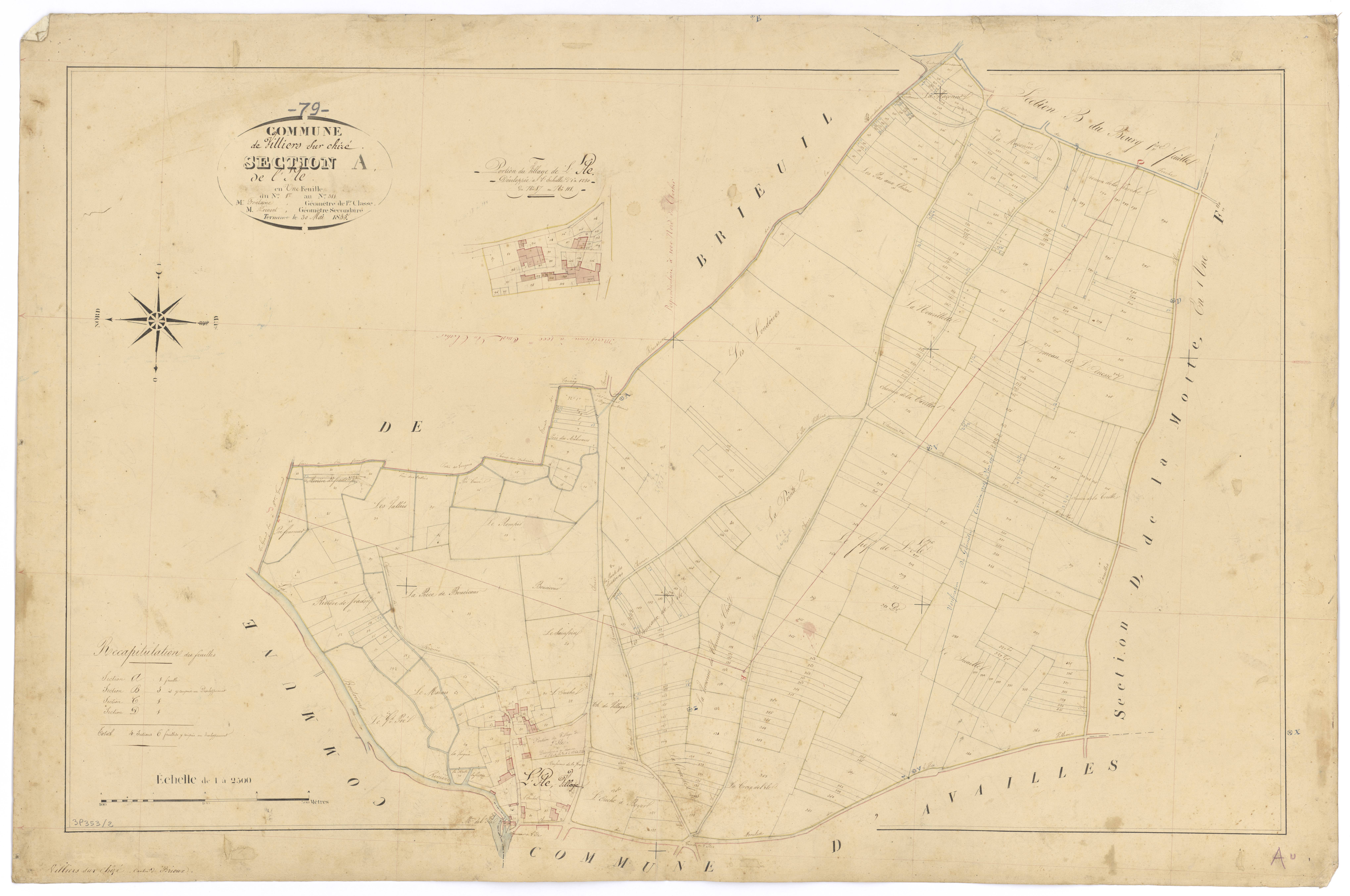 Villiers-sur-Chizé - FRAD079_CADASTRE_NAPOLEONIEN Section A dite de L'ile