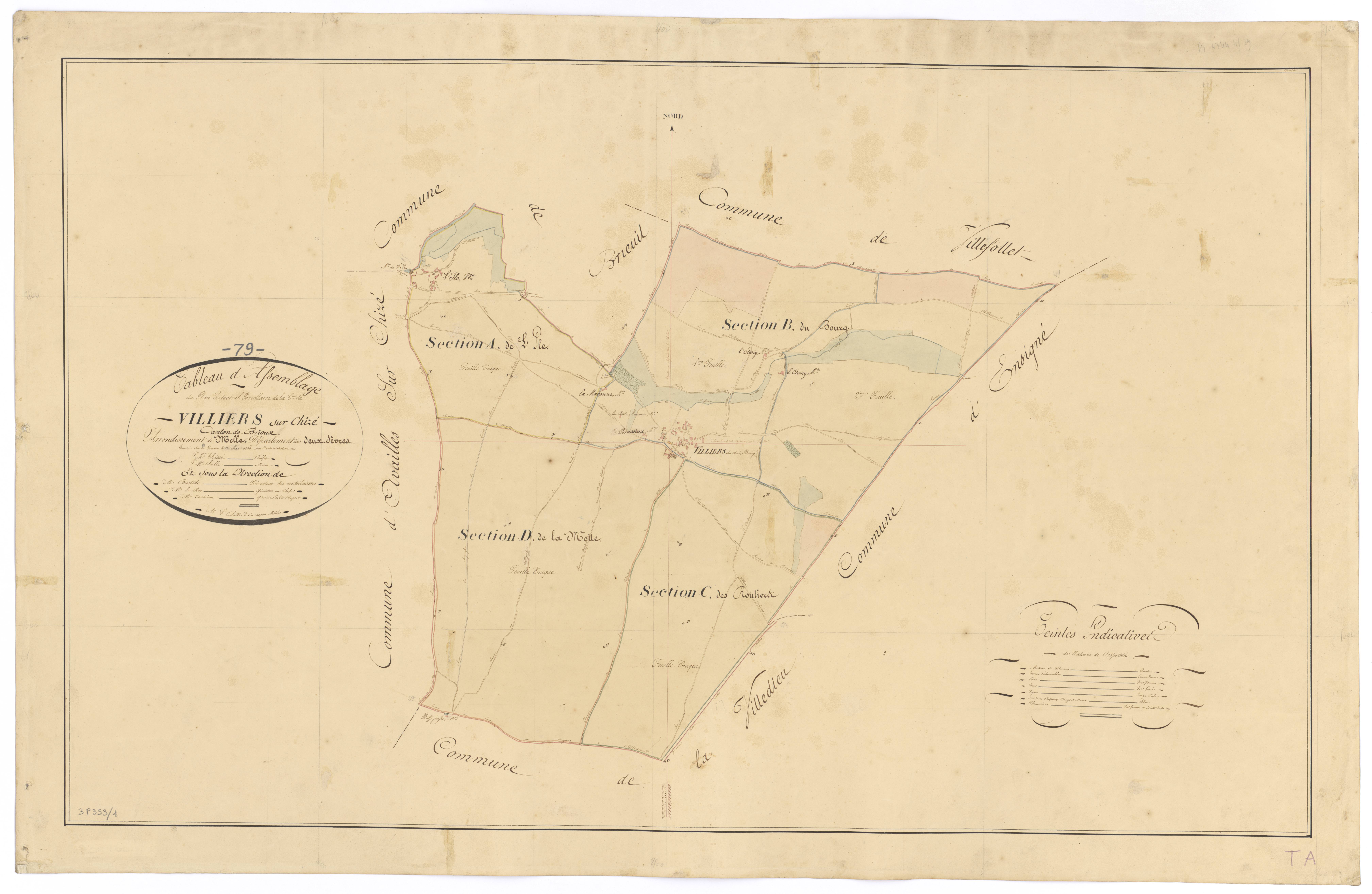 Villiers-sur-Chizé - FRAD079_CADASTRE_NAPOLEONIEN Tableau d'assemblage
