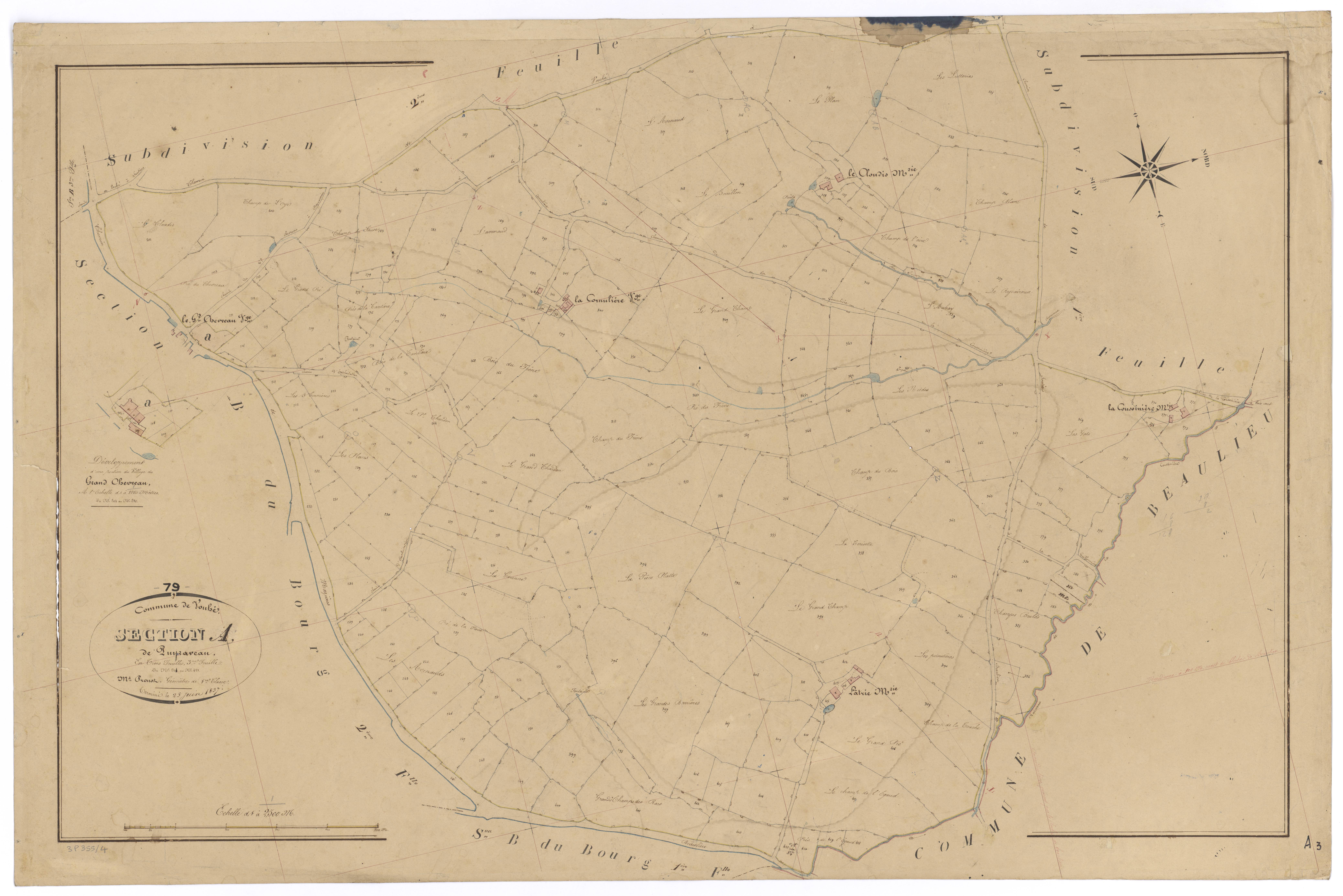 Vouhé - FRAD079_CADASTRE_NAPOLEONIEN Section A3 dite de Puyraveau 