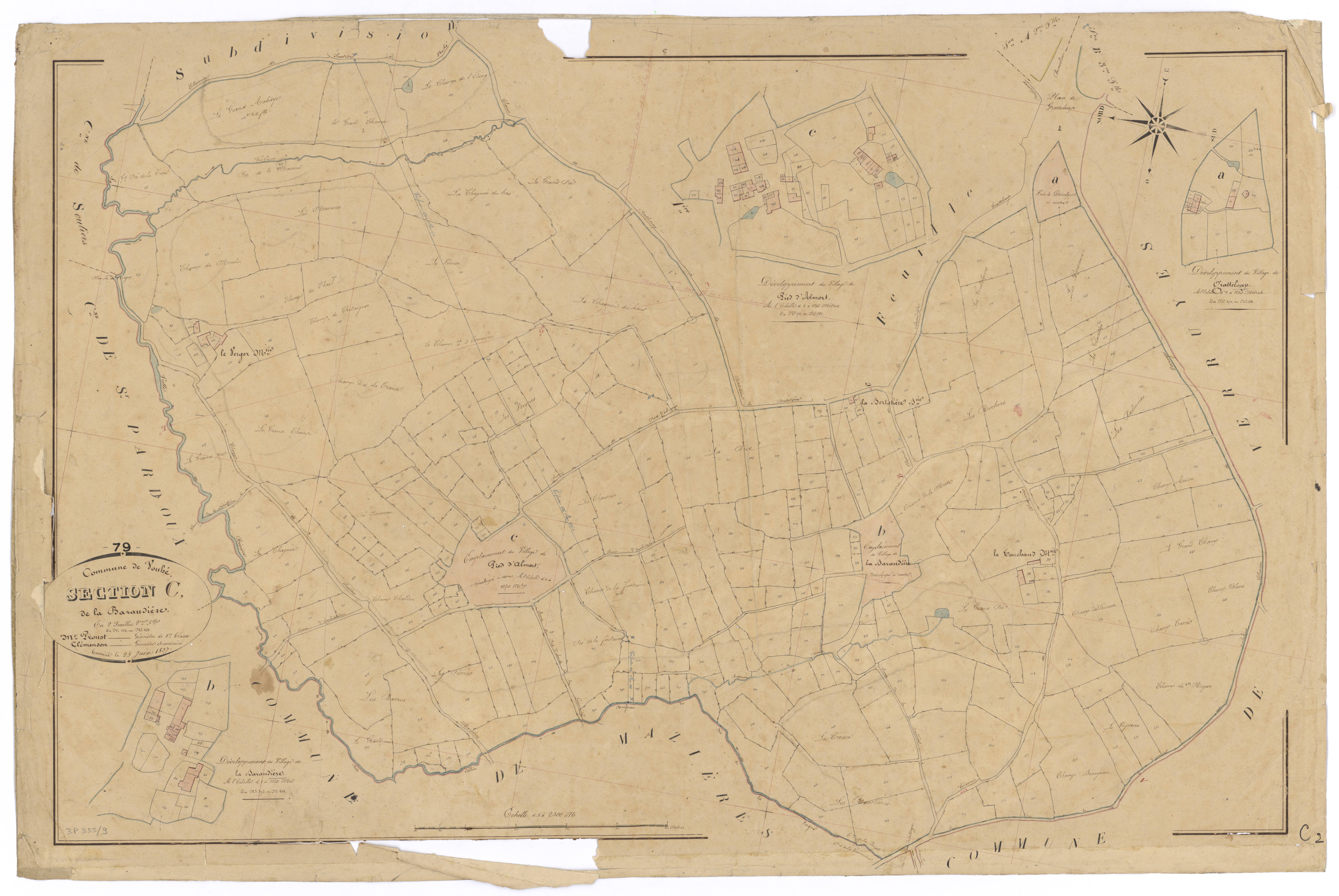 Vouhé - FRAD079_CADASTRE_NAPOLEONIEN Section C2 dite de la Baraudière 