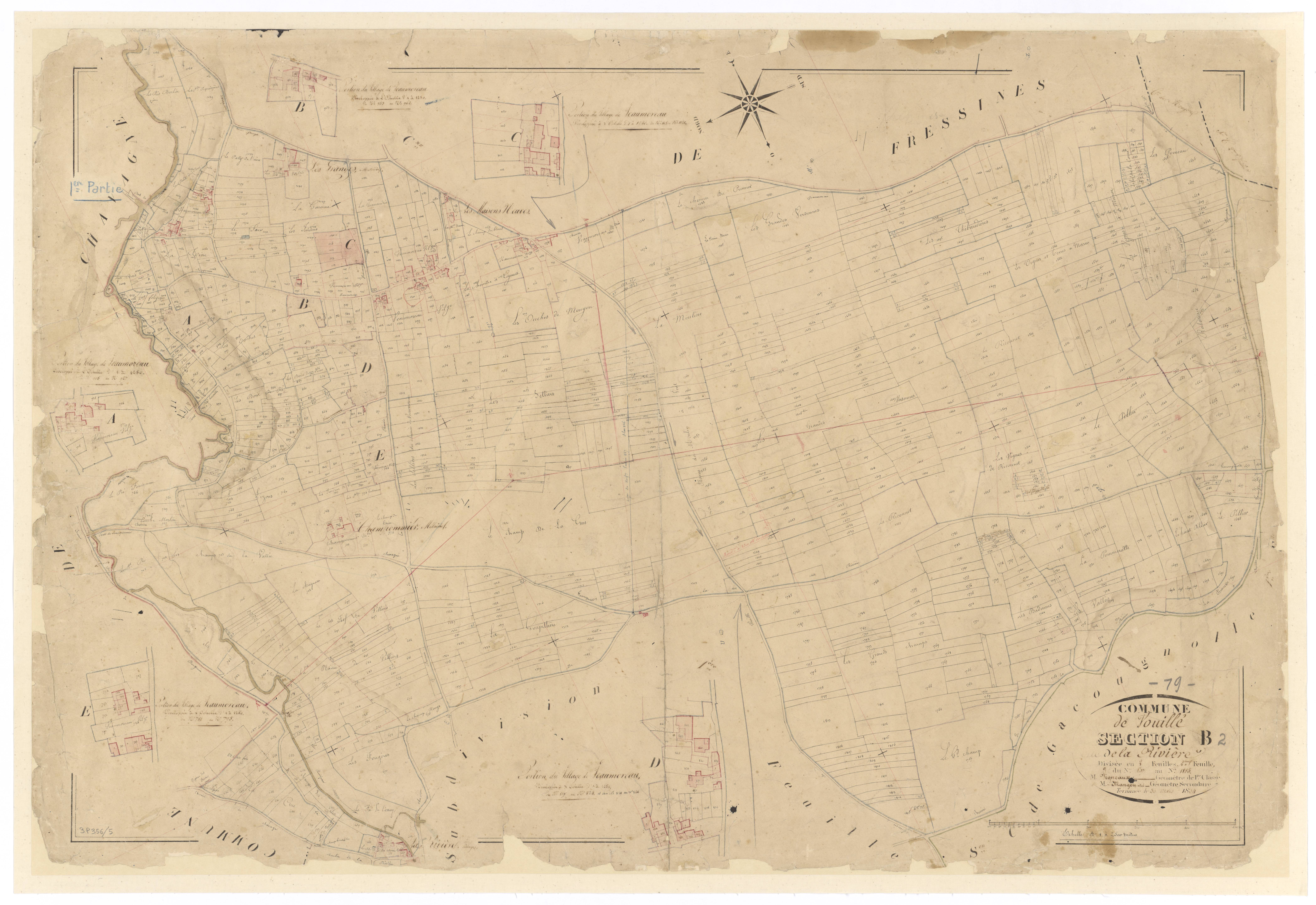 Vouillé - FRAD079_CADASTRE_NAPOLEONIEN Section B2dite de la Rivière 