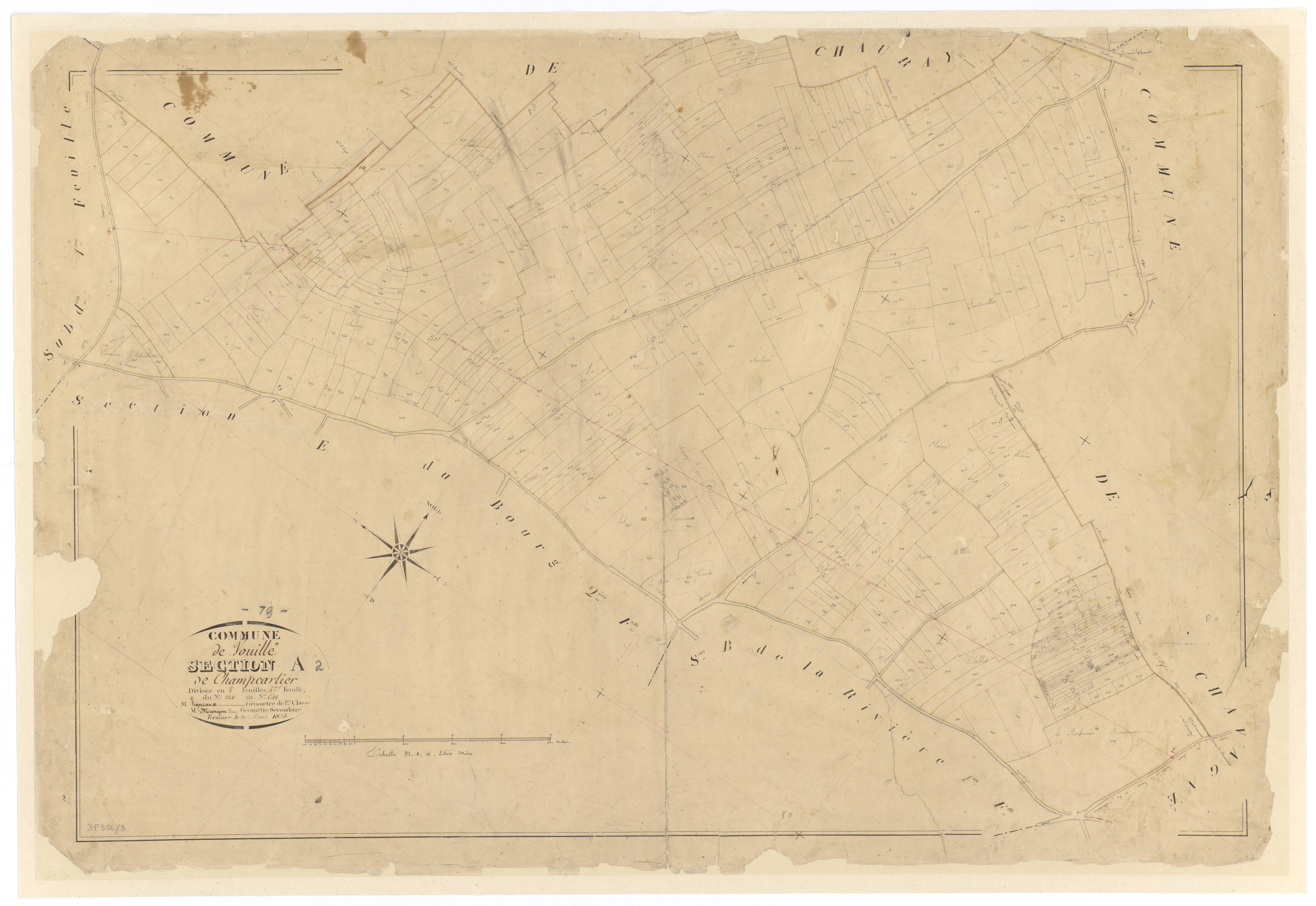 Vouillé - FRAD079_CADASTRE_NAPOLEONIEN Section A2 dite de Champcartier 