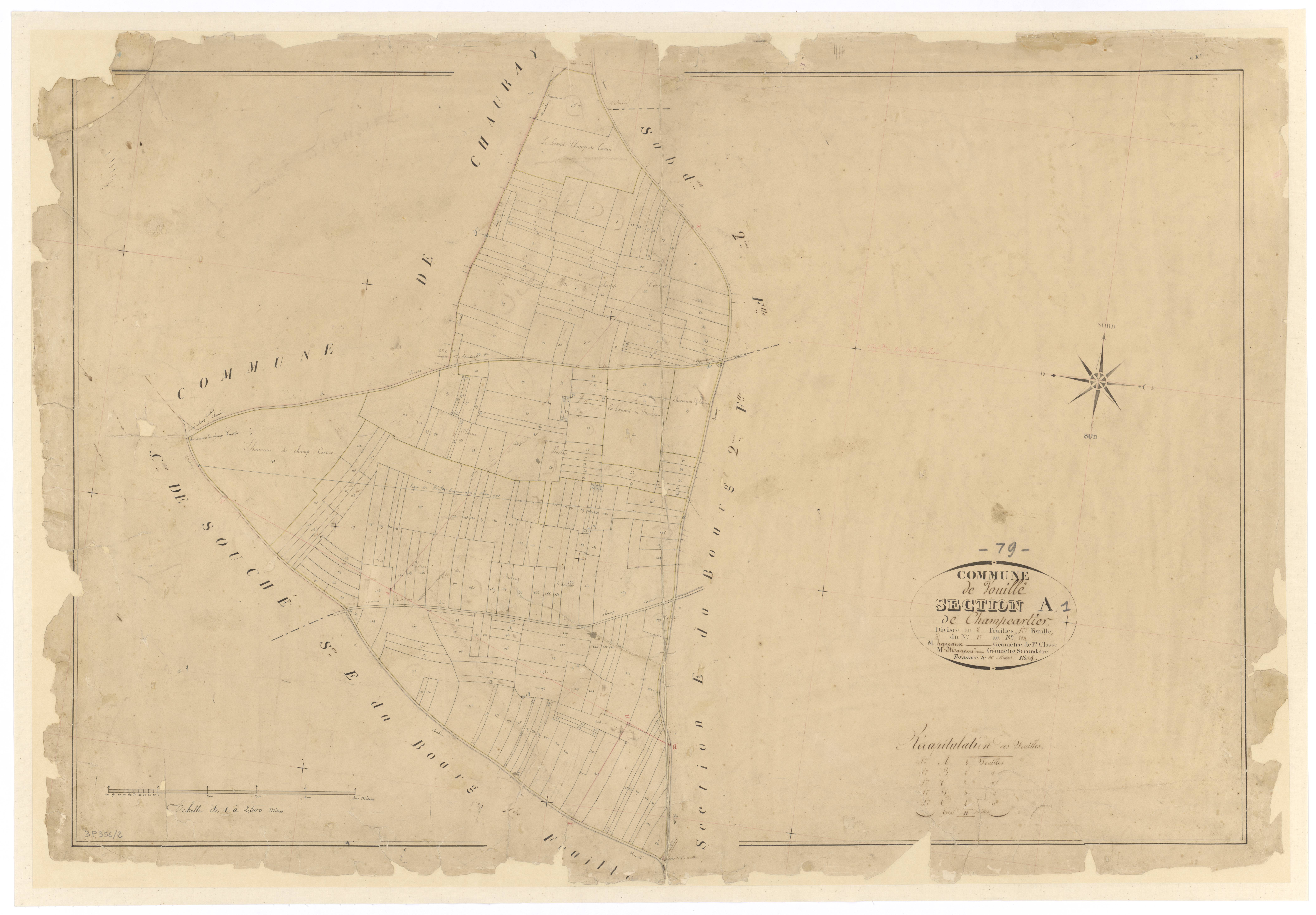 Vouillé - FRAD079_CADASTRE_NAPOLEONIEN Section A1 dite de Champcartier 