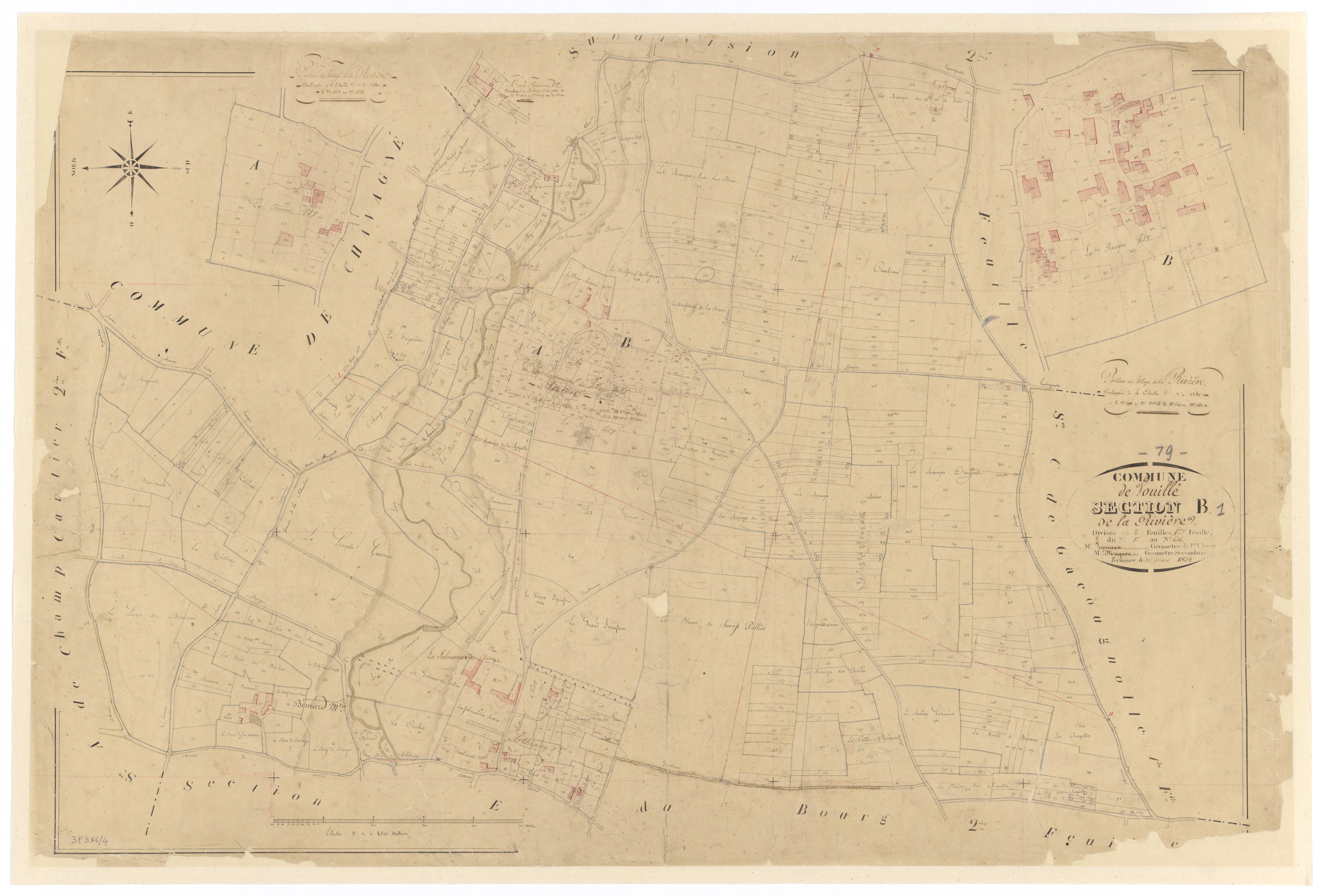 Vouillé - FRAD079_CADASTRE_NAPOLEONIEN Section B1dite de la Rivière 