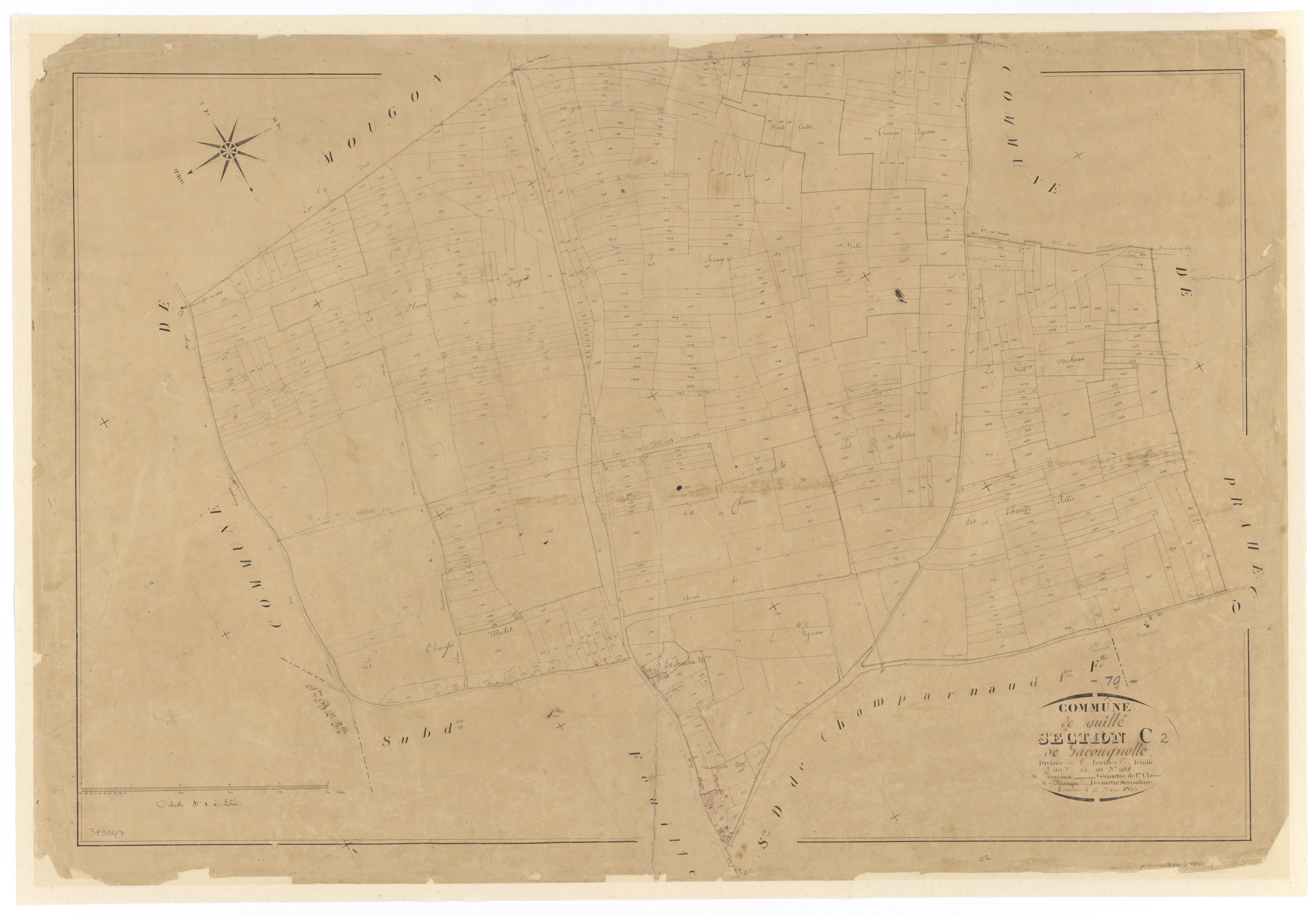Vouillé - FRAD079_CADASTRE_NAPOLEONIEN Section C2 dite de la Gacougnolle 