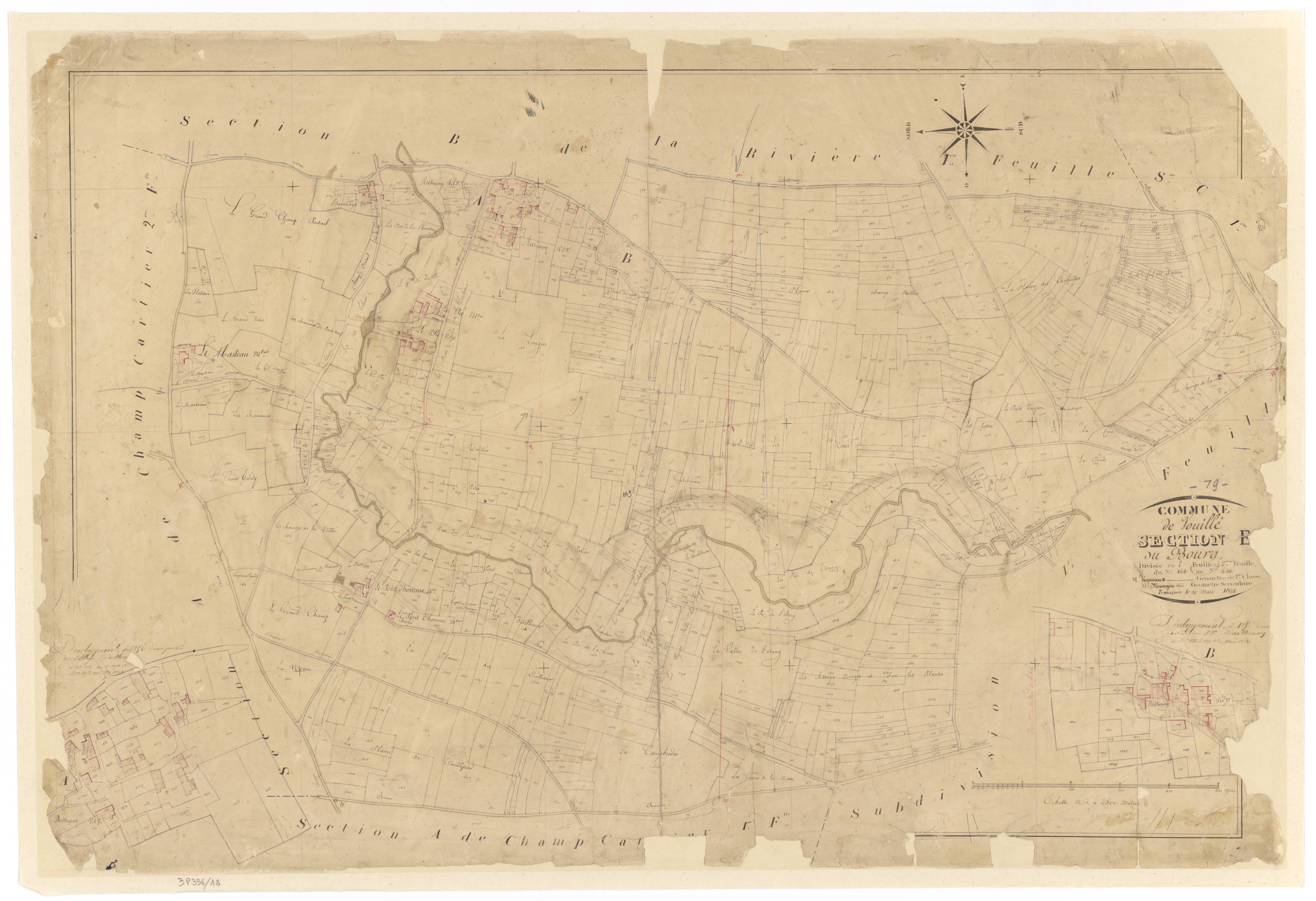 Vouillé - FRAD079_CADASTRE_NAPOLEONIEN Section E2 dite du Bourg 