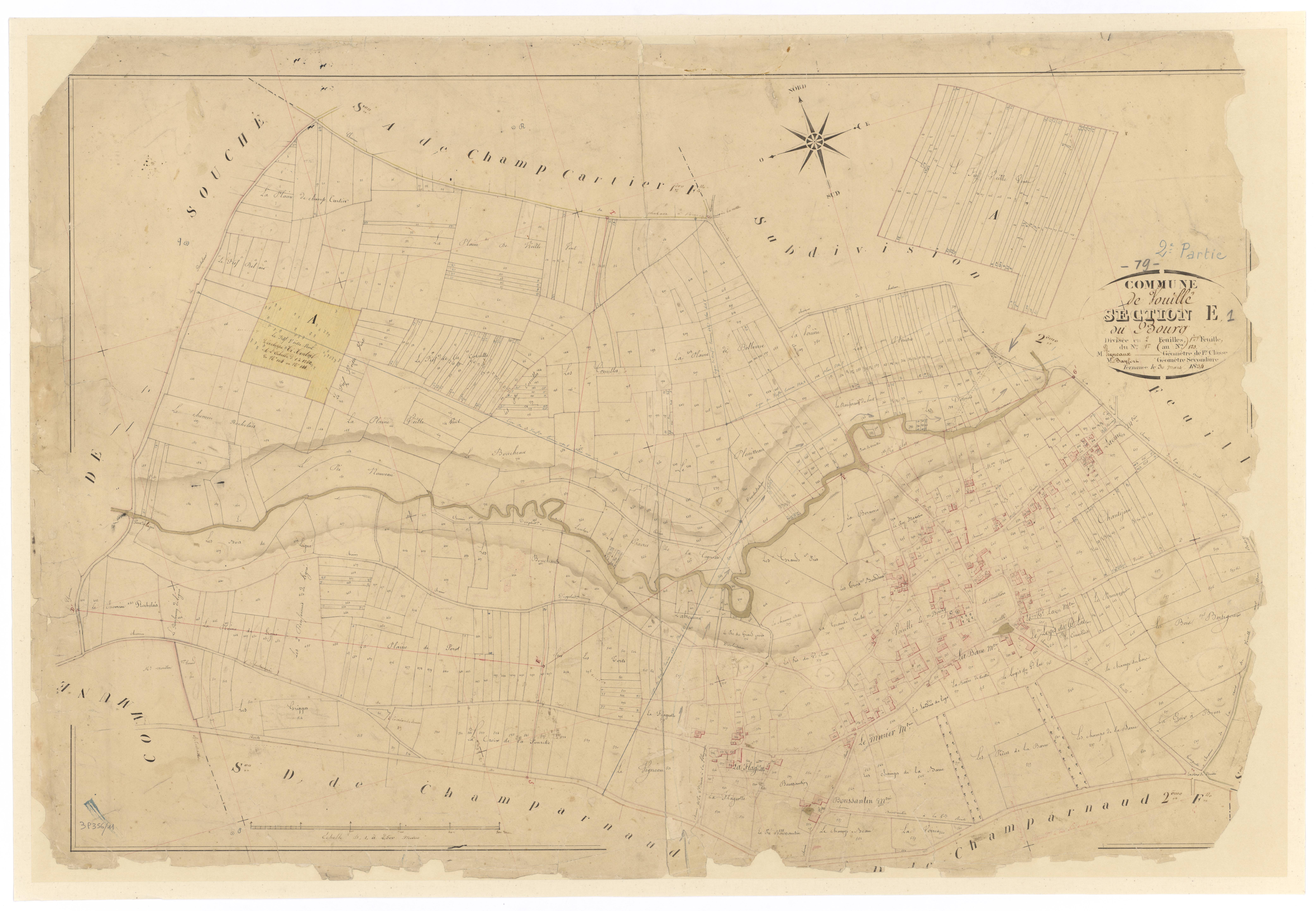 Vouillé - FRAD079_CADASTRE_NAPOLEONIEN Section E1 dite du Bourg 