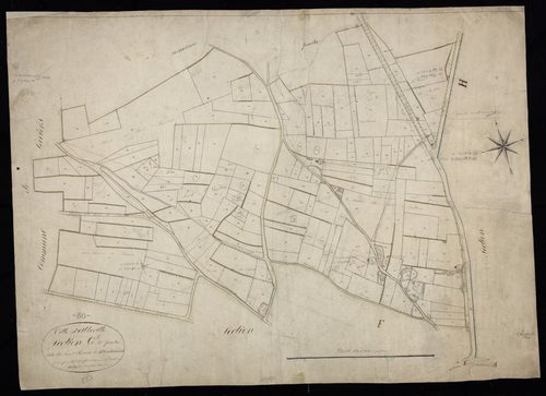 Plan du cadastre napoléonien - Abbeville : haut Terroir de Menchecourt (Le), G1