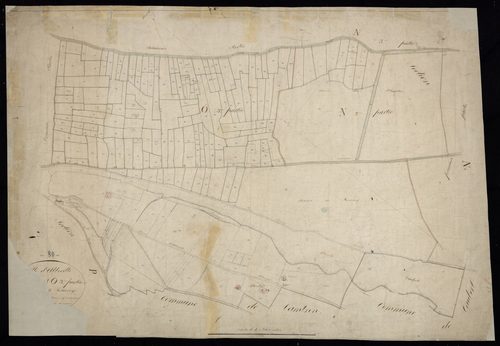 Plan du cadastre napoléonien - Abbeville : Marais de Rouvroy (les), N2 et O3