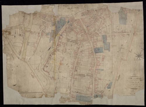 Plan du cadastre napoléonien - Abbeville : Abbeville intra muros, B1, C1 et D2