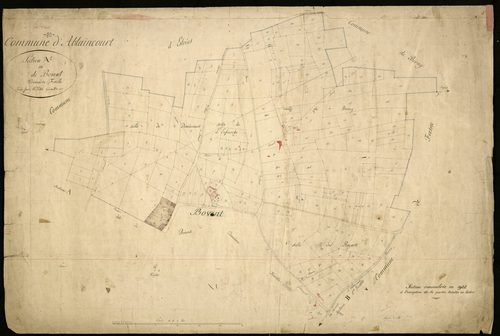Plan du cadastre napoléonien - Ablaincourt-Pressoir (Ablaincourt) : Bovent, A1