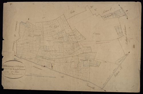Plan du cadastre napoléonien - Acheux-en-Amiénois (Acheux) : Quatre buissons (les), C1