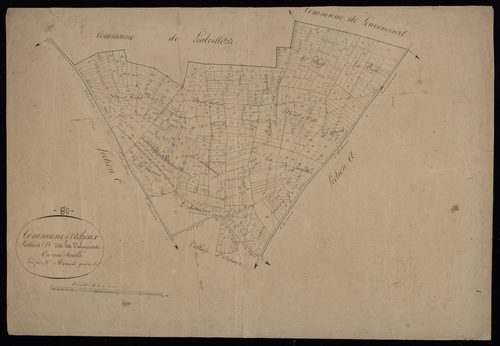 Plan du cadastre napoléonien - Acheux-en-Amiénois (Acheux) : Valagniers (les), D1