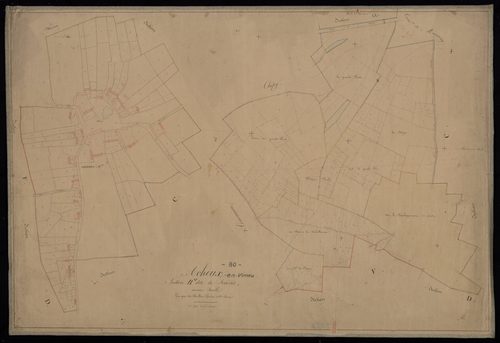 Plan du cadastre napoléonien - Acheux-en-Vimeu (Acheux) : Frières (Les), B1