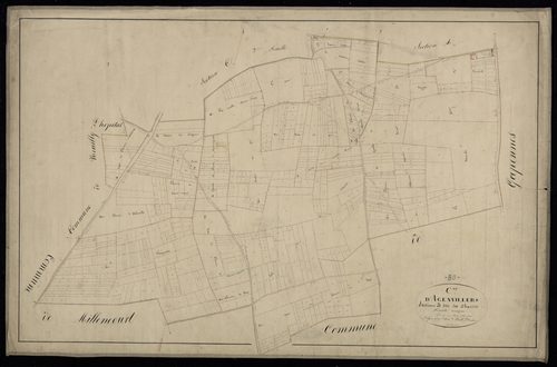 Plan du cadastre napoléonien - Agenvillers : Charités (les), B