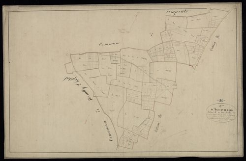 Plan du cadastre napoléonien - Agenvillers : Chef-lieu (Le) ; Fond de Wequigny (Le), C1