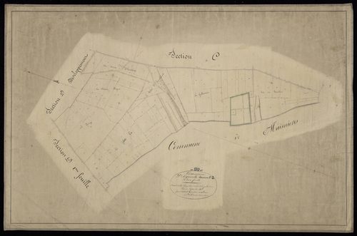 Plan du cadastre napoléonien - Aigneville : Hameau de Hocquelus (Le) ; Bois de la Gaillarderie (Le), D2